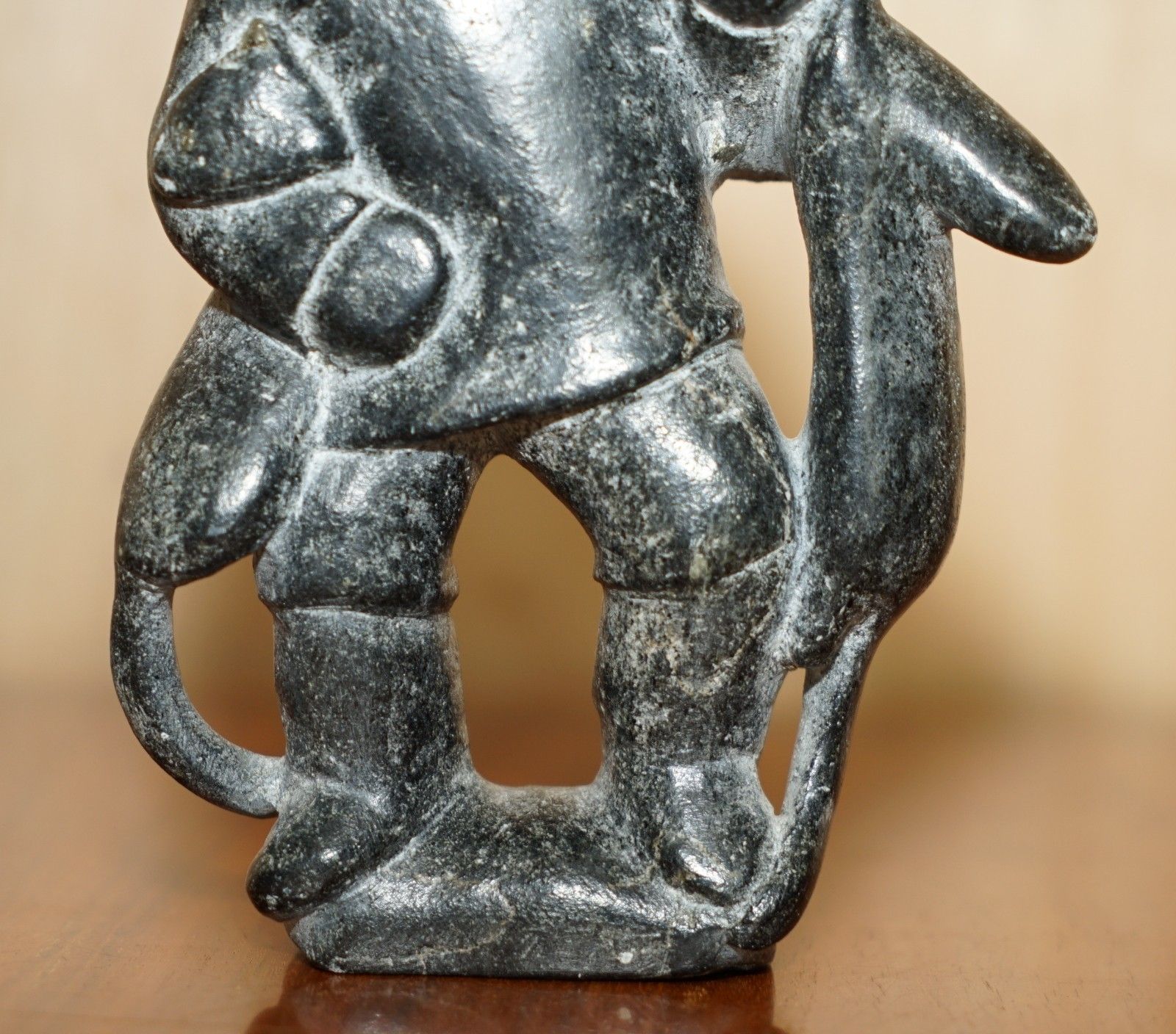 Fine Joanassie Smith Signed Serial Numbered Inuit Eskimo Hunter Soapstone Statue photo buy