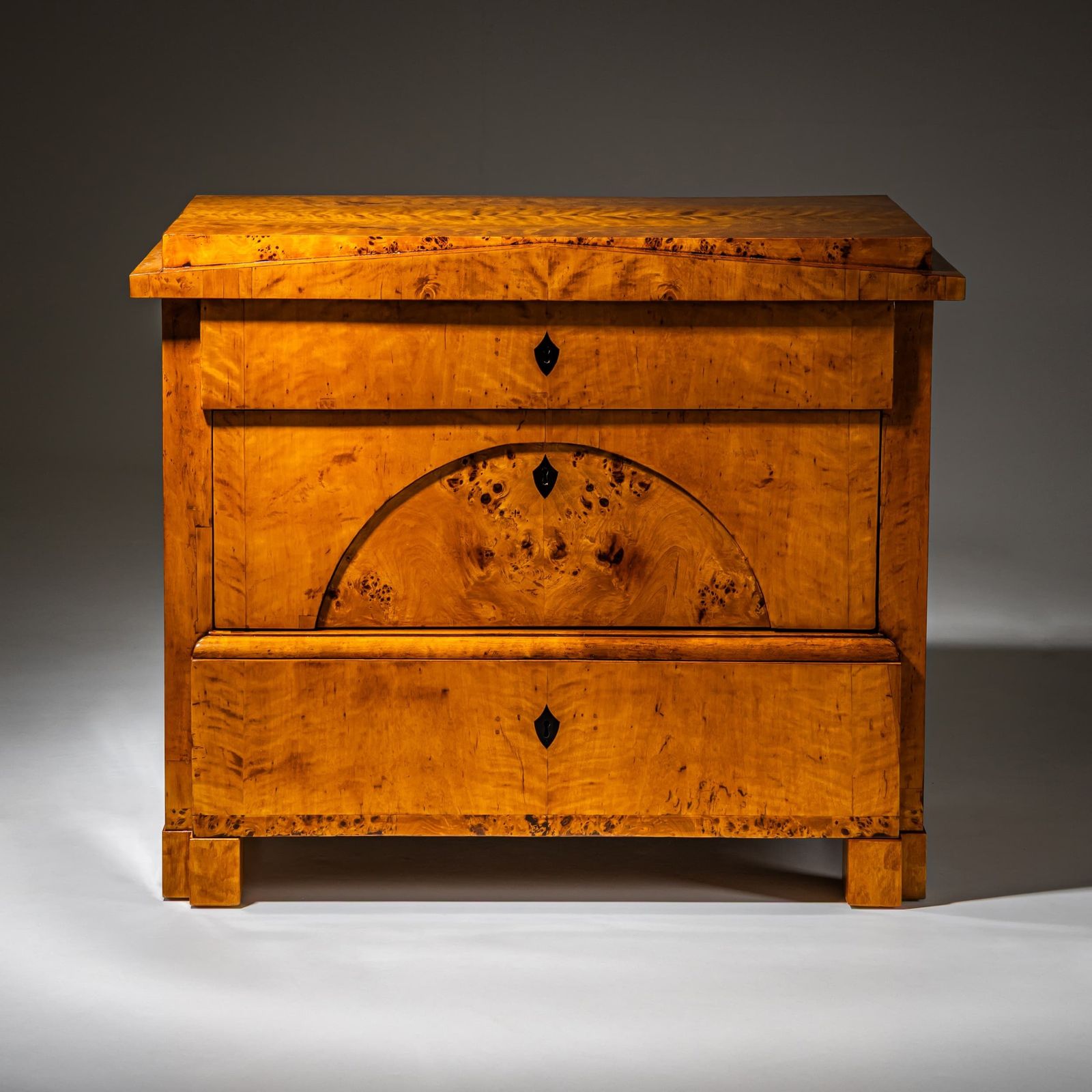 Biedermeier Chest Of Drawers In Birch, Northern Germany, Circa 1820 photo Furniture