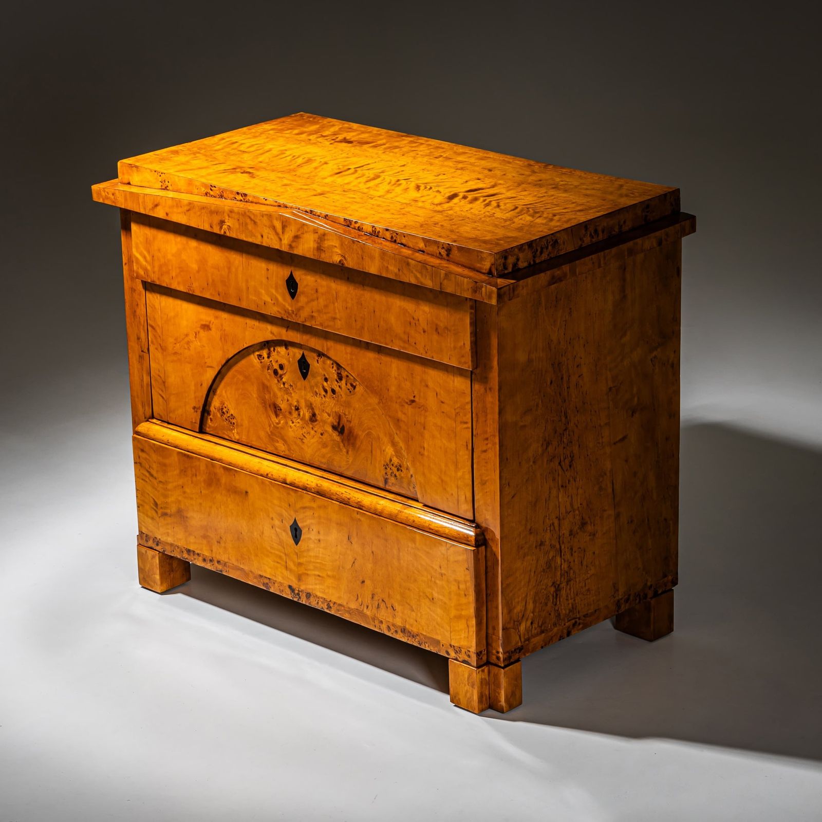 Biedermeier Chest Of Drawers In Birch, Northern Germany, Circa 1820 photo vinterior