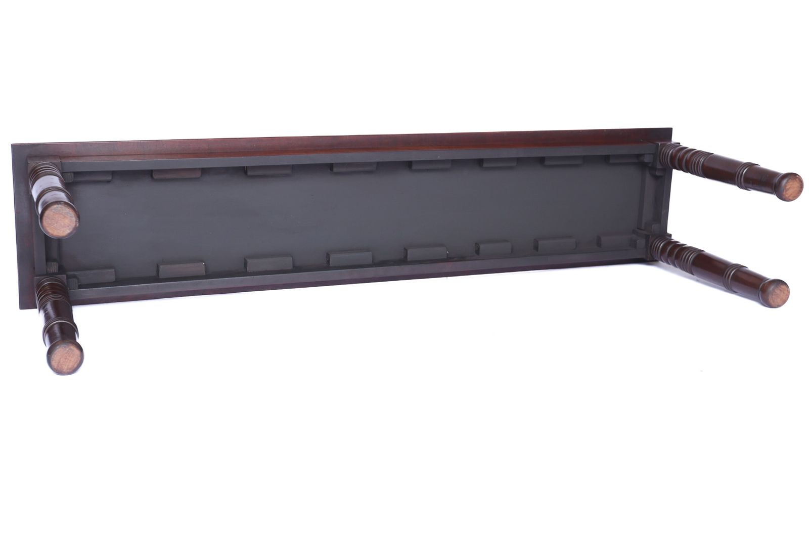 C19th Mahogany Hall Bench photo vinterior