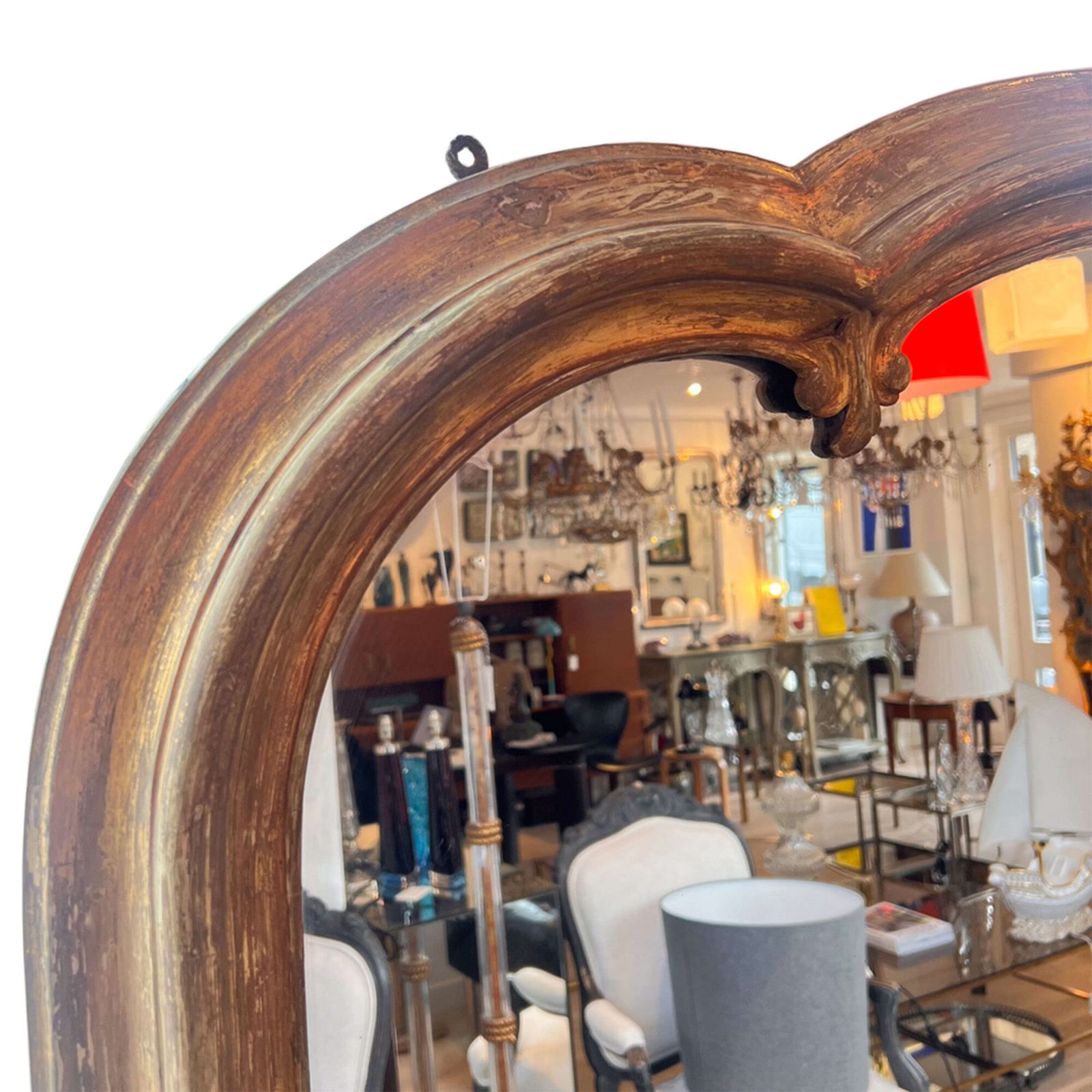 Large Late 19th Century French Overmantle Mirror photo Home Decor
