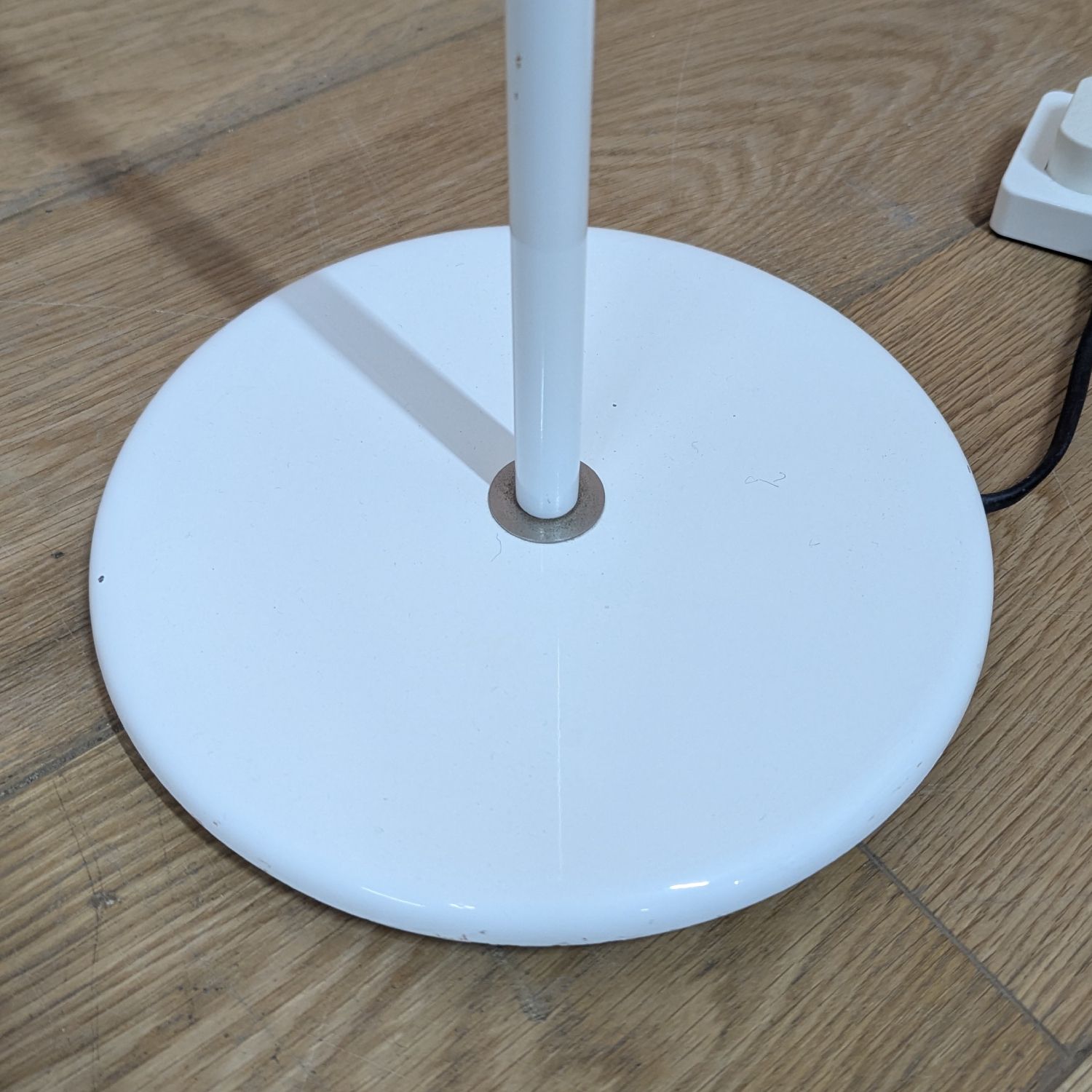 Original Mid Century 1970s White Floor Lamp By Hala Zeist – Fully Restored photo Lighting