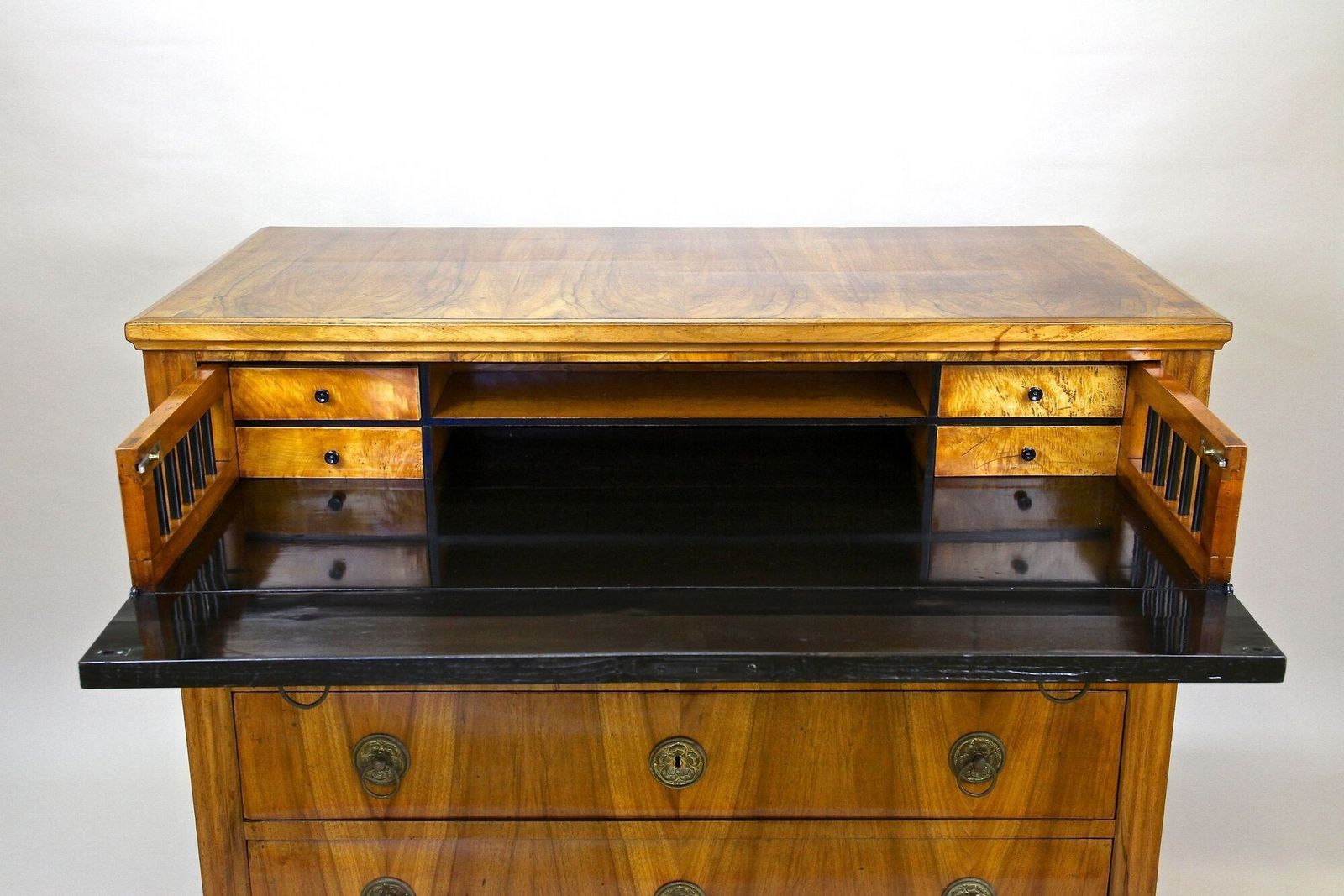 19th Century Biedermeier Chest Of Drawers/ Secretary Desk, Austria Ca. 1830 photo Furniture