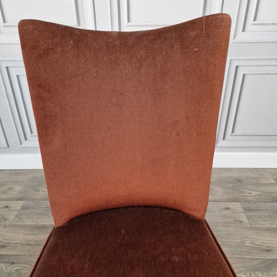 Vintage Bedroom Nursing Chair Upholstered Slipper Dressing Seat Cabriole Legs photo buy