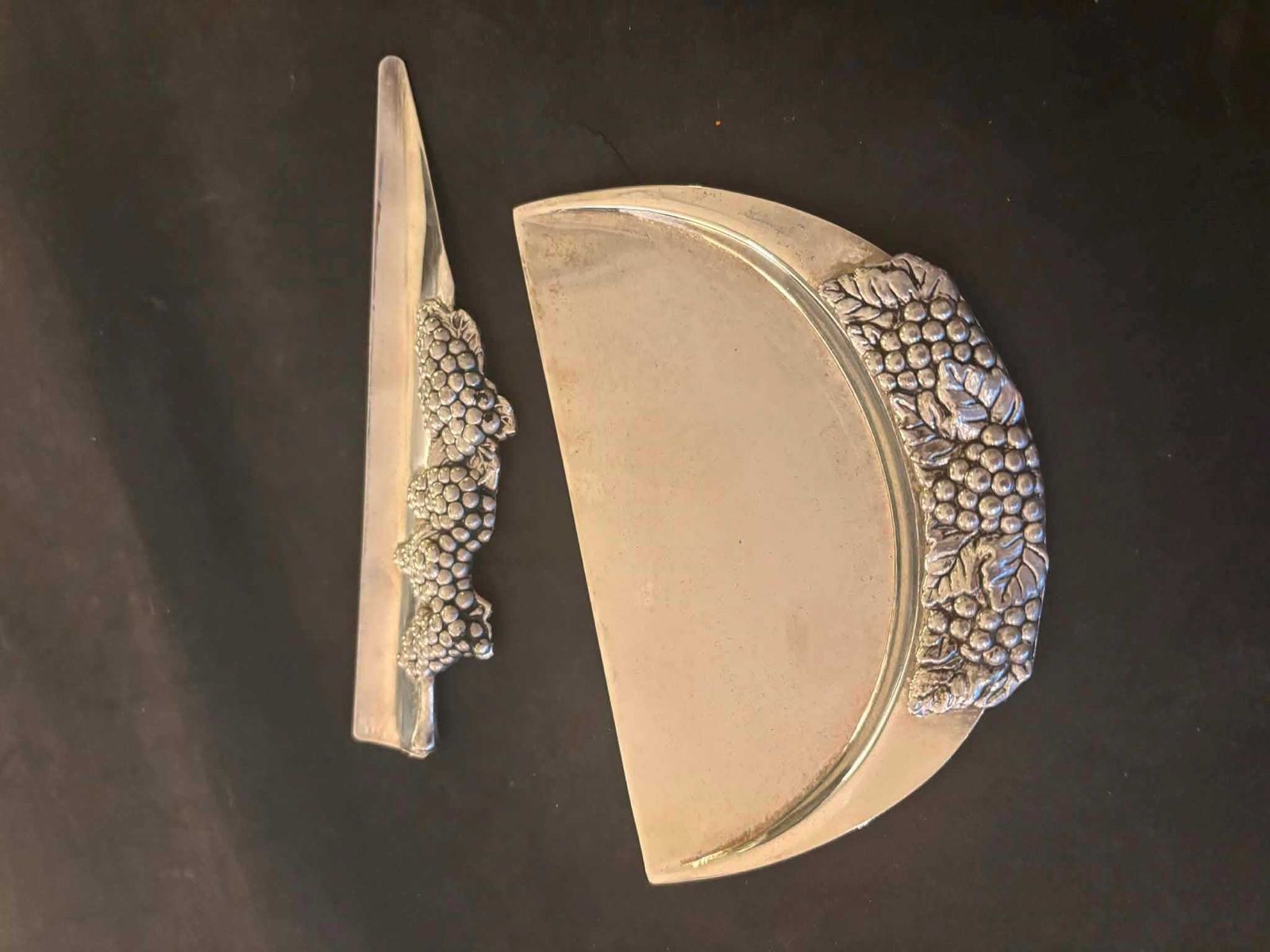Crumb Catcher Table Shovel And Brush, French Tableware Service Pick Crumbs Silver Plated Brush Table Wedding Gift. photo 190.0