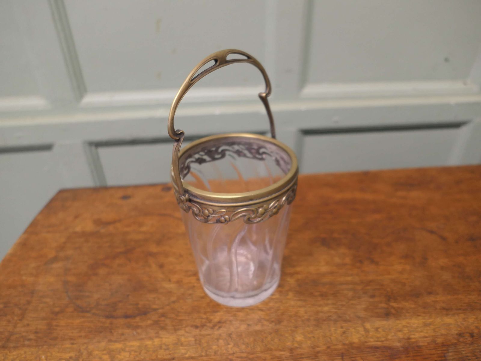 French Art Nouveau Personal Champaign Ice Bucket, Wine Cooler A Superb Piece photo vinterior