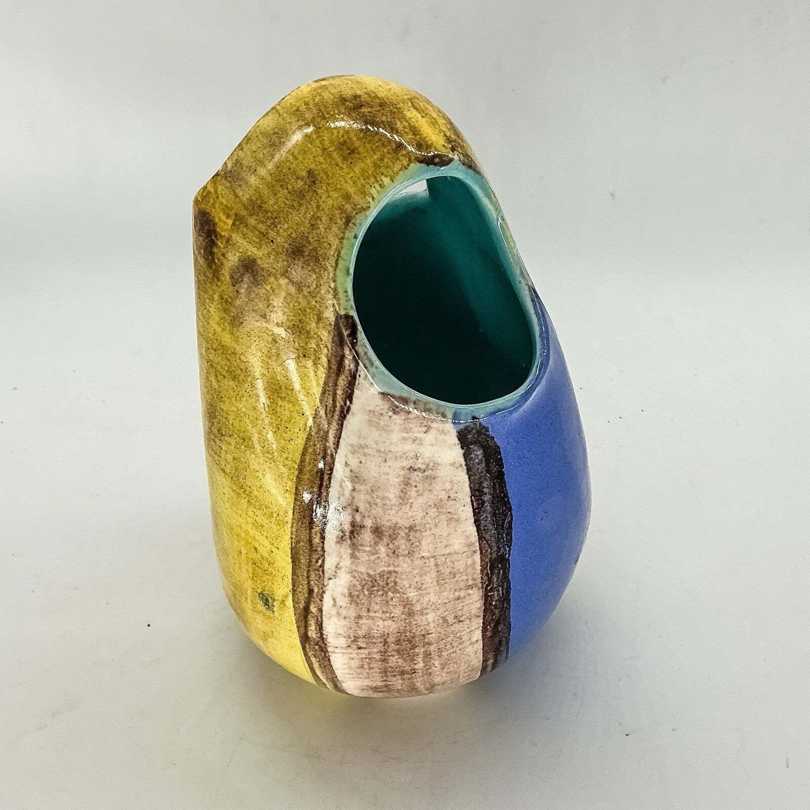 Schramberg Smf Vase In Mexico Pattern By Elfi Stadler German 50s Mid Century photo furniture