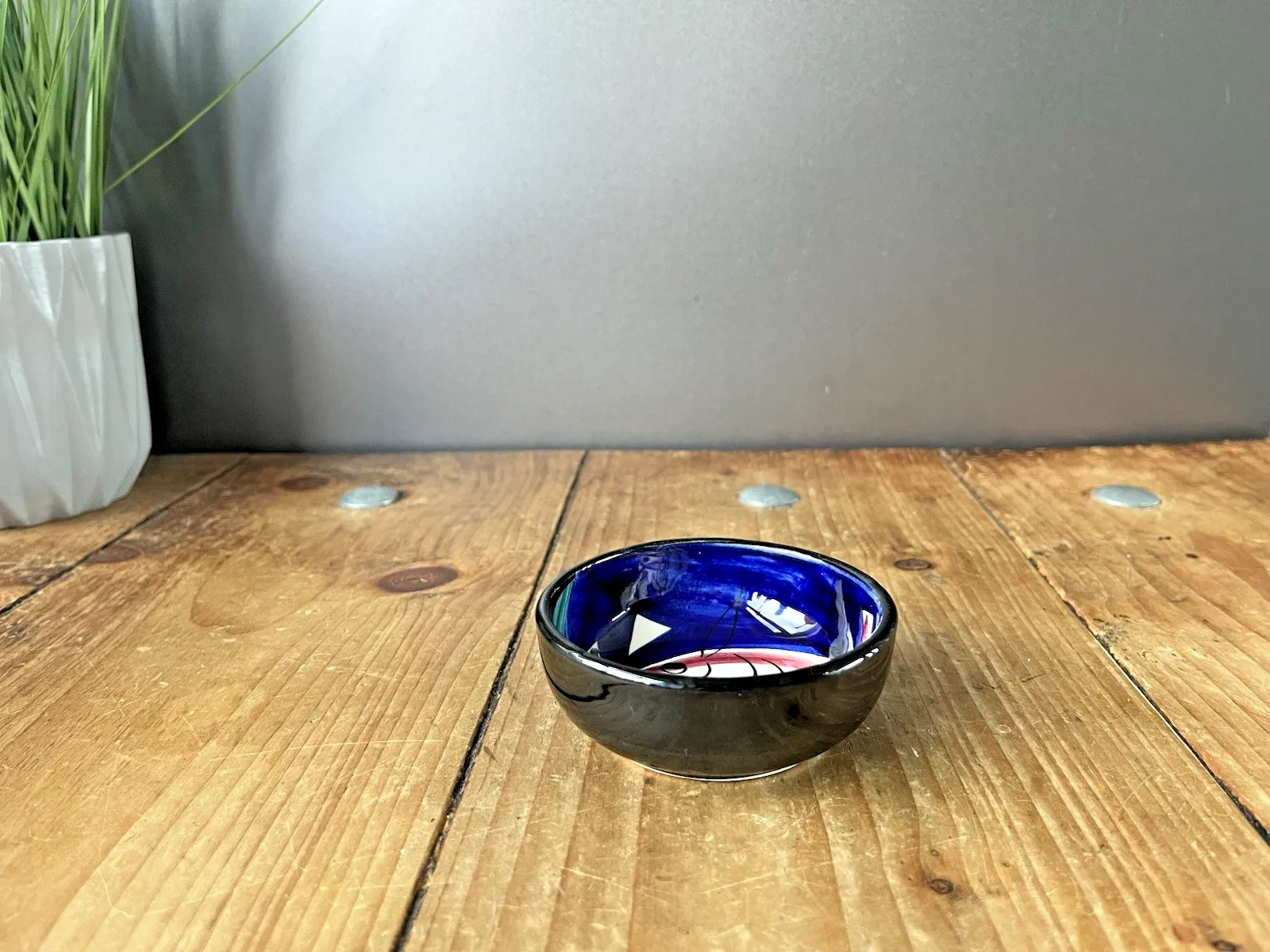 1950's Mid Century Inger Waage Stavangerflint Norwegian Scandi Fish Bowl Dish photo furniture