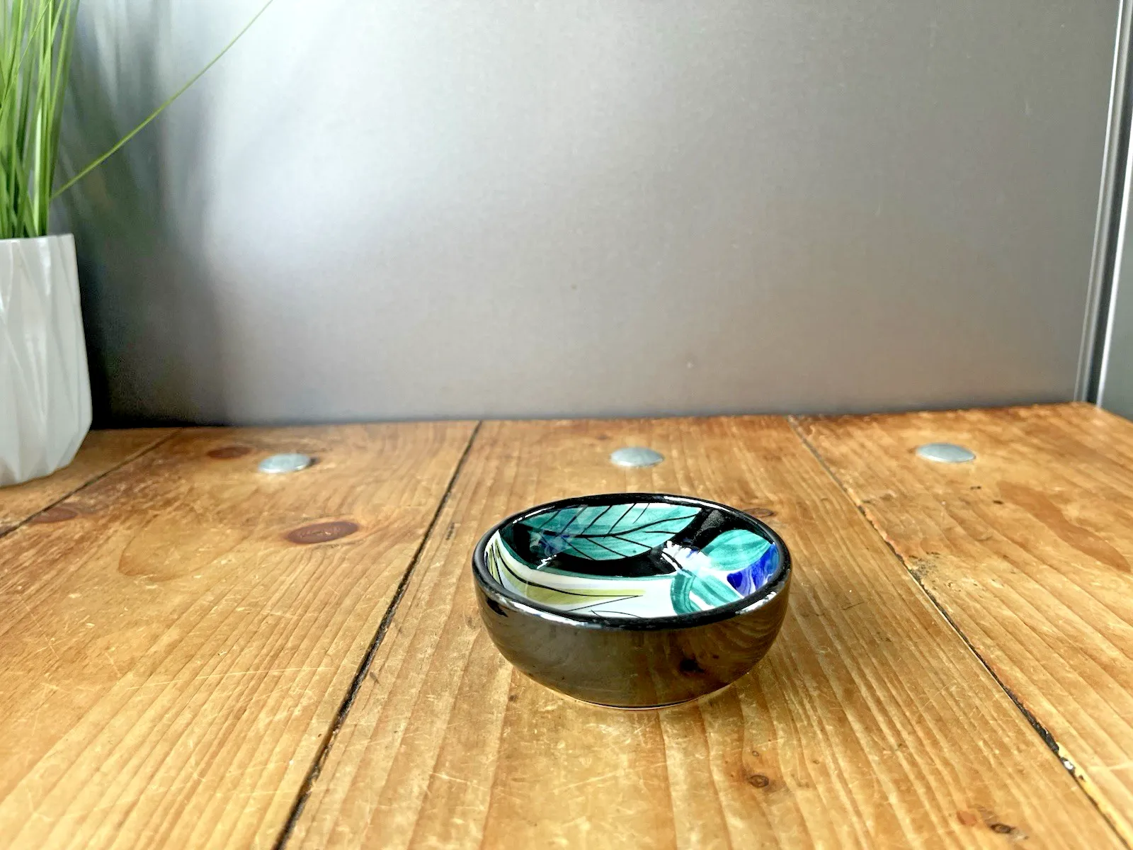 1950's Mid Century Inger Waage Stavangerflint Norwegian Scandi Fish Bowl Dish photo Home Decor