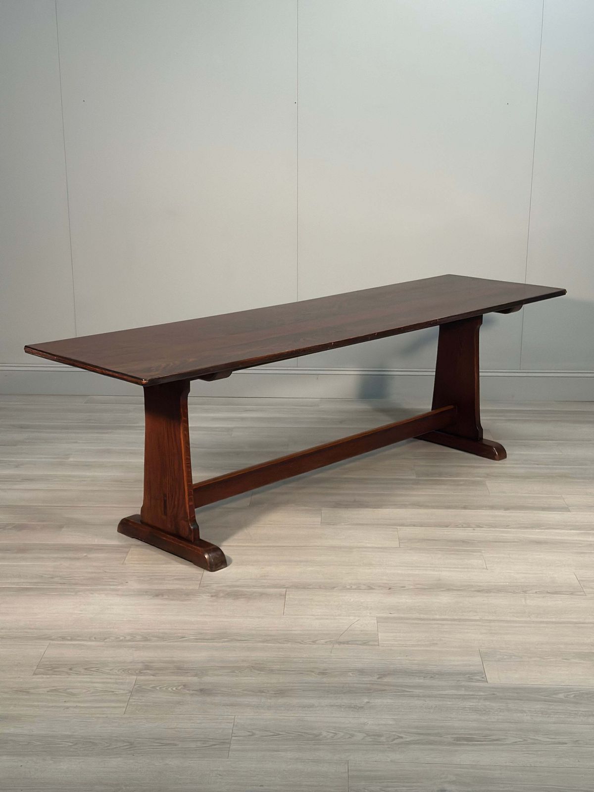 Large Military Arts & Crafts Oak Refectory Table