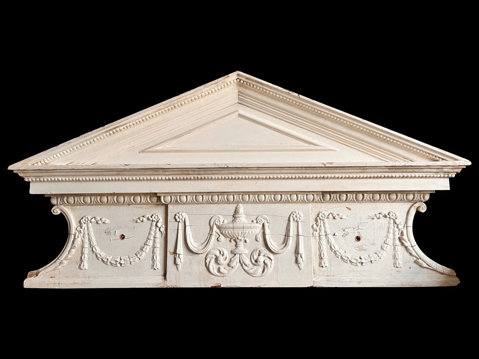 Rare Georgian Over Door Pediment
