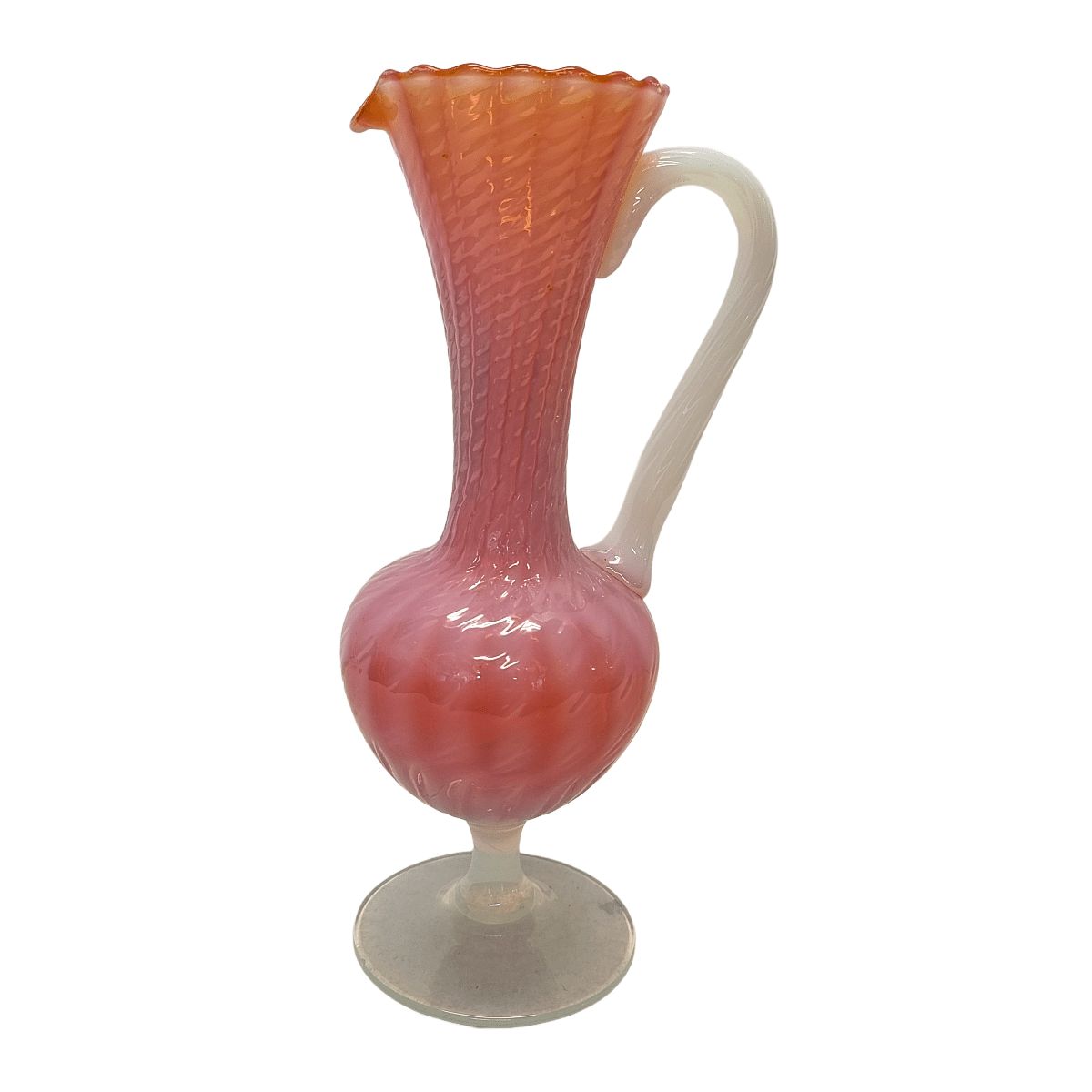 Carafe vintage Selvia Opalina, années 1960