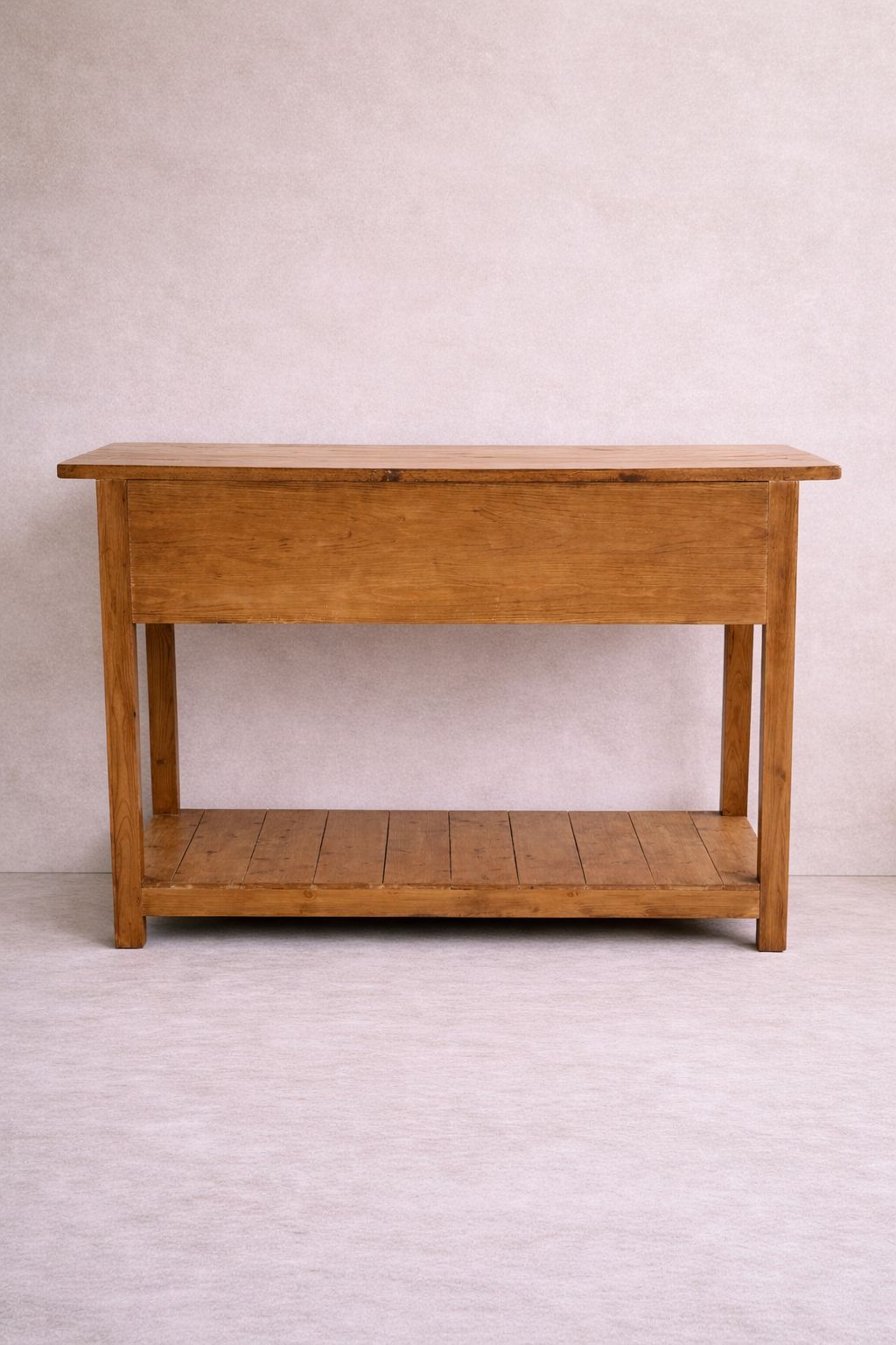 Rustic Country House Pine Console / Serving Table With Drawers photo Furniture
