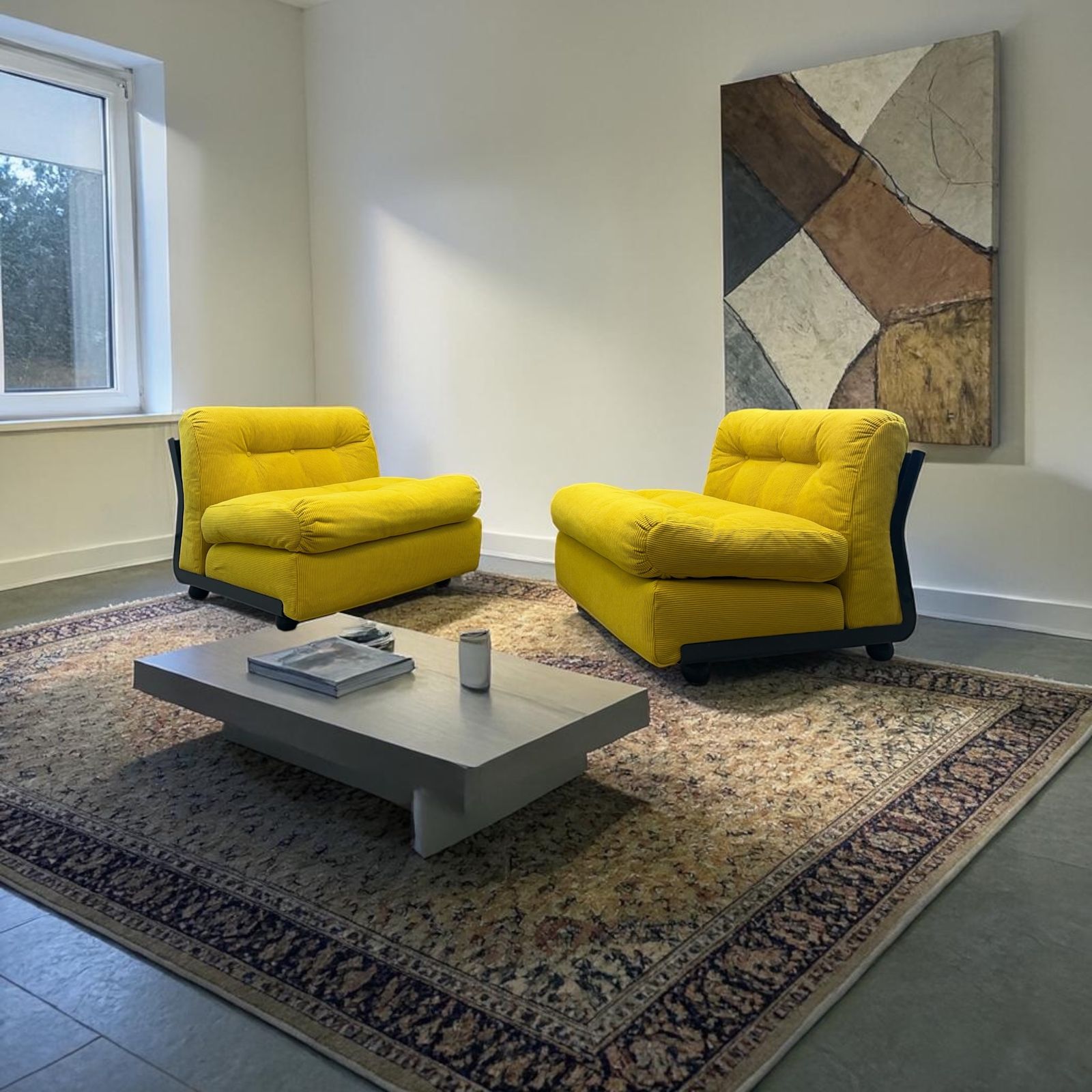 Sofa Modular Armchairs Amanta By Mario Bellini For C&B B&B Italia Set Of 2