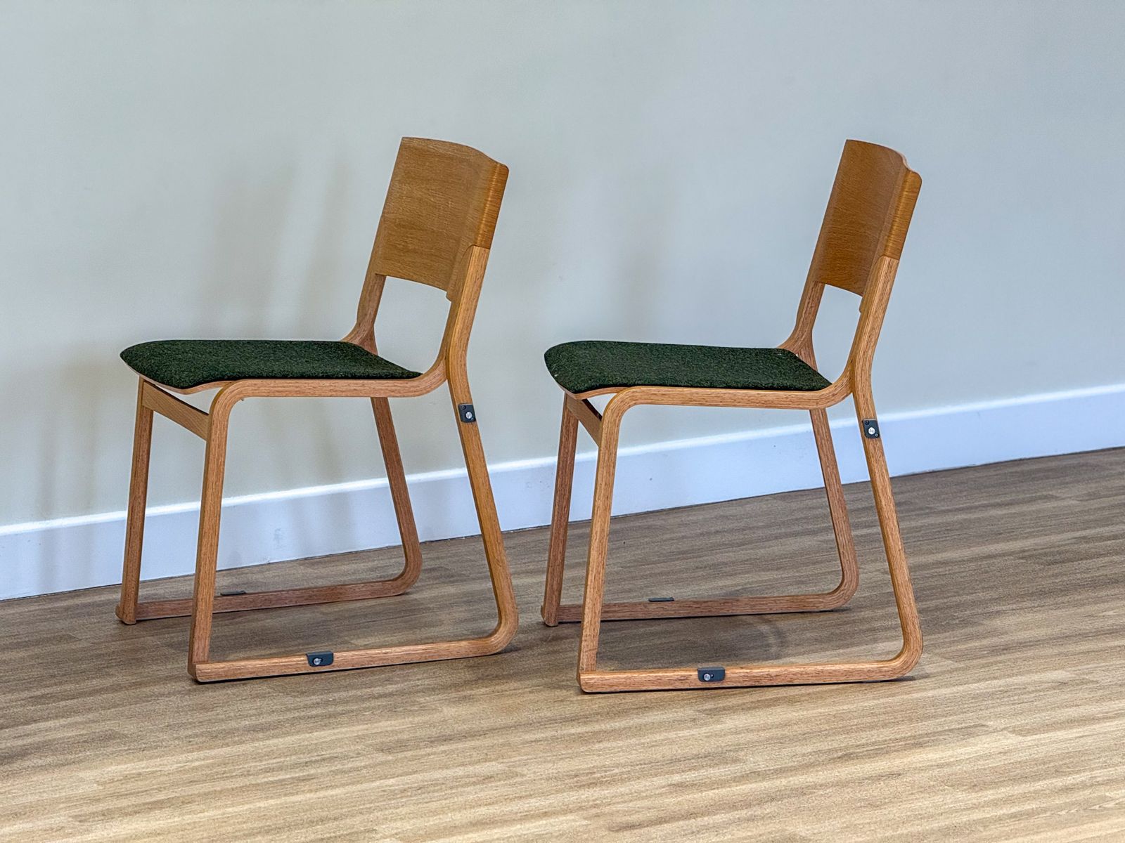 A Set Of Four Chairs In Light Oak (Theo Chairs By Chorus) photo buy