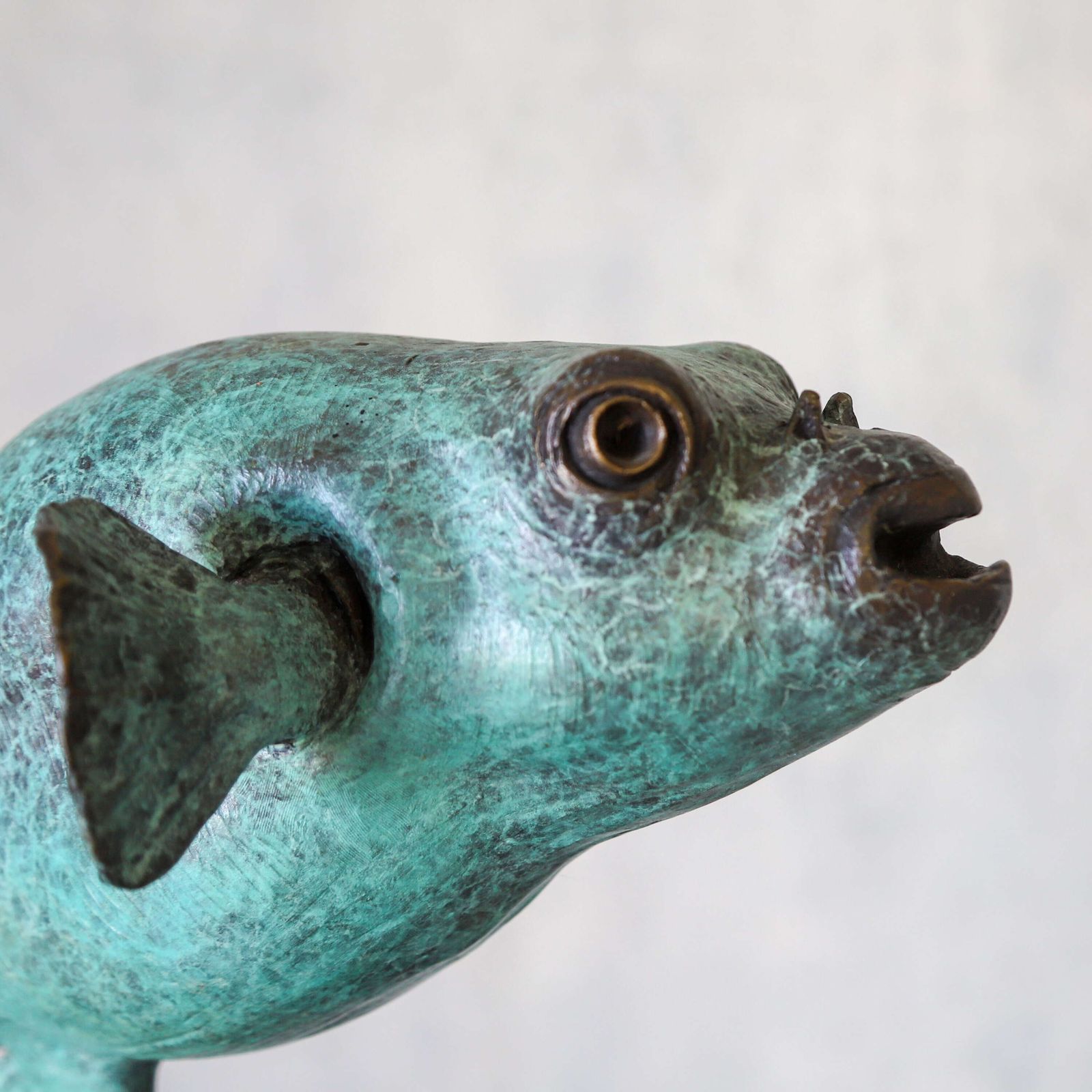 photo buy Dogface Puffer – Fine Art Bronze By Andrzej Szymczyk, Limited Edition 2/8