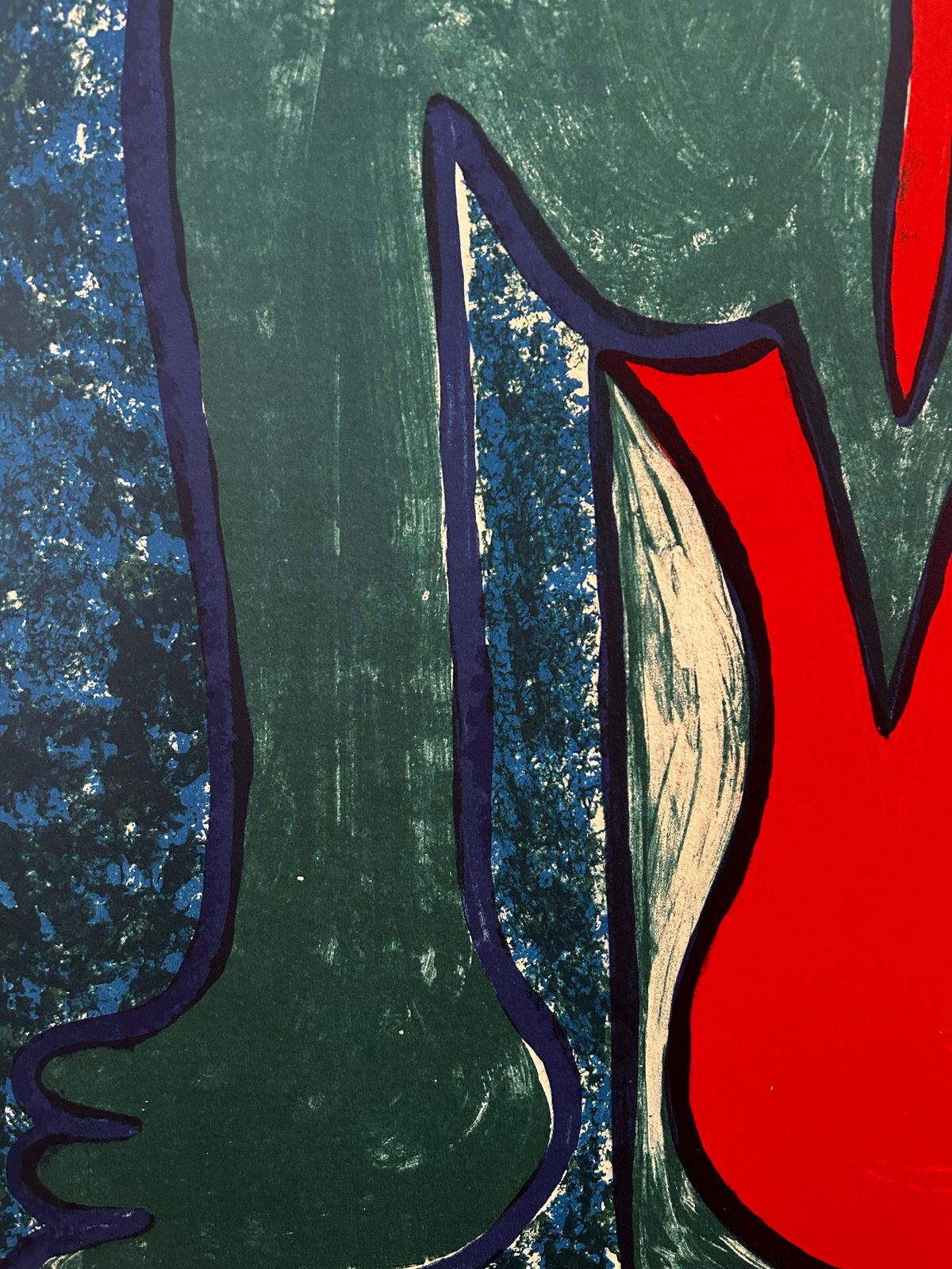 Abstract Mermaid Lithograph By Columbian Artist Christina Rodriguez B.1964 photo for sale