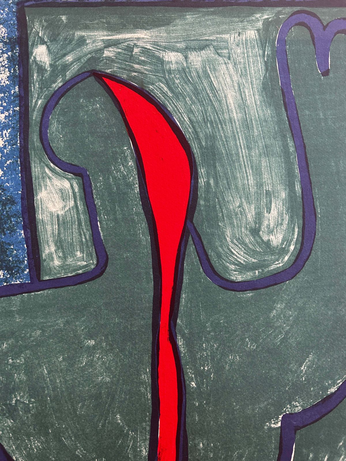 Abstract Mermaid Lithograph By Columbian Artist Christina Rodriguez B.1964 photo vinterior