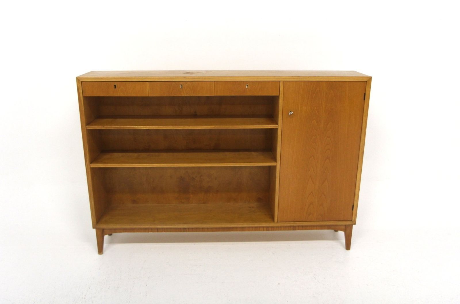 Modern Scandinavian Elm Bookshelf, Sweden, 1940s photo furniture