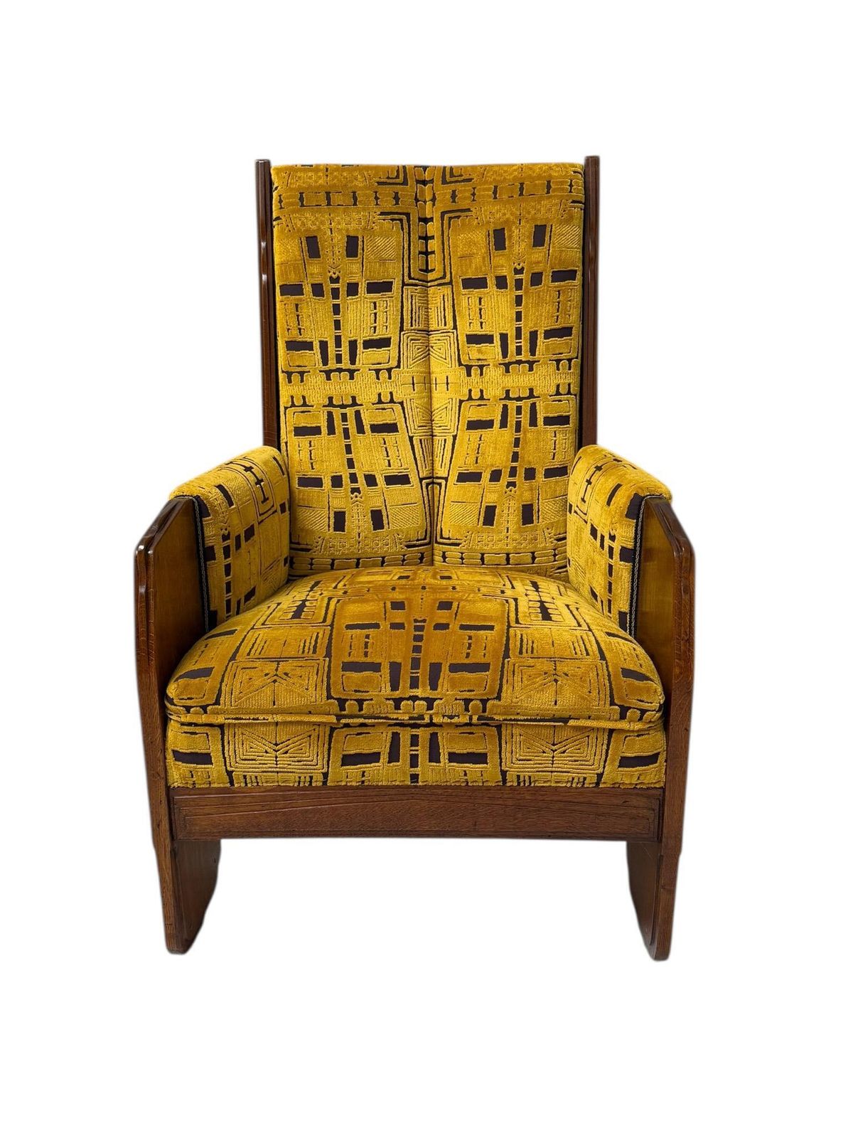 Art Deco Amsterdamse School Lounge Chair By Cornelis Van Der Sluys, 1918 photo vintage