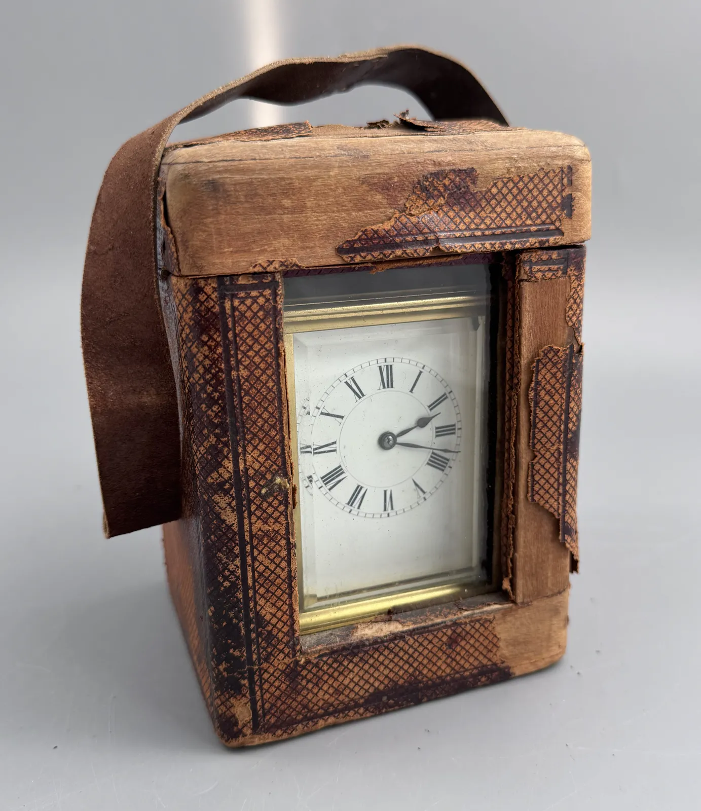 French Brass Cased Carriage Clock By Henri Jacot, Paris, Striking photo furniture