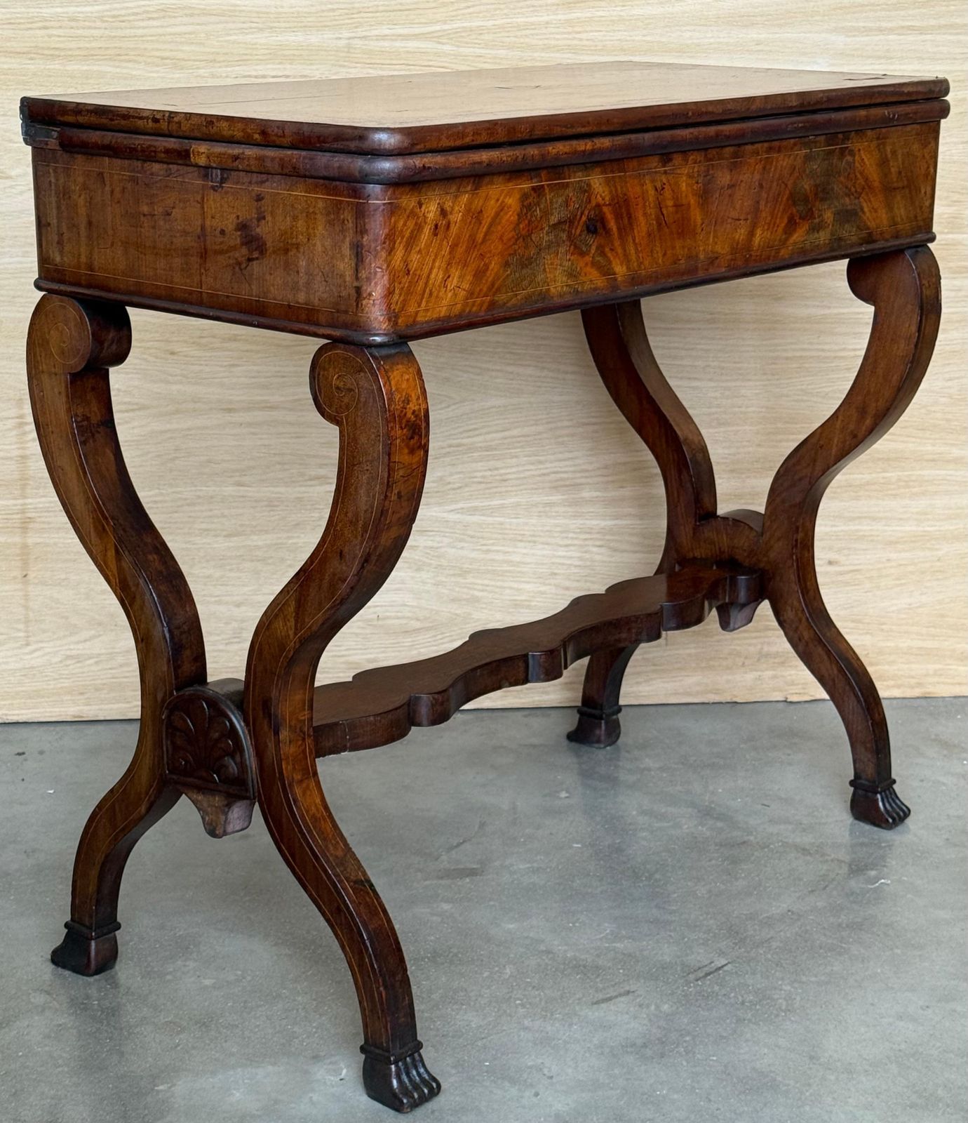 Antique George III Mahogany Card Side Table photo 2024.0