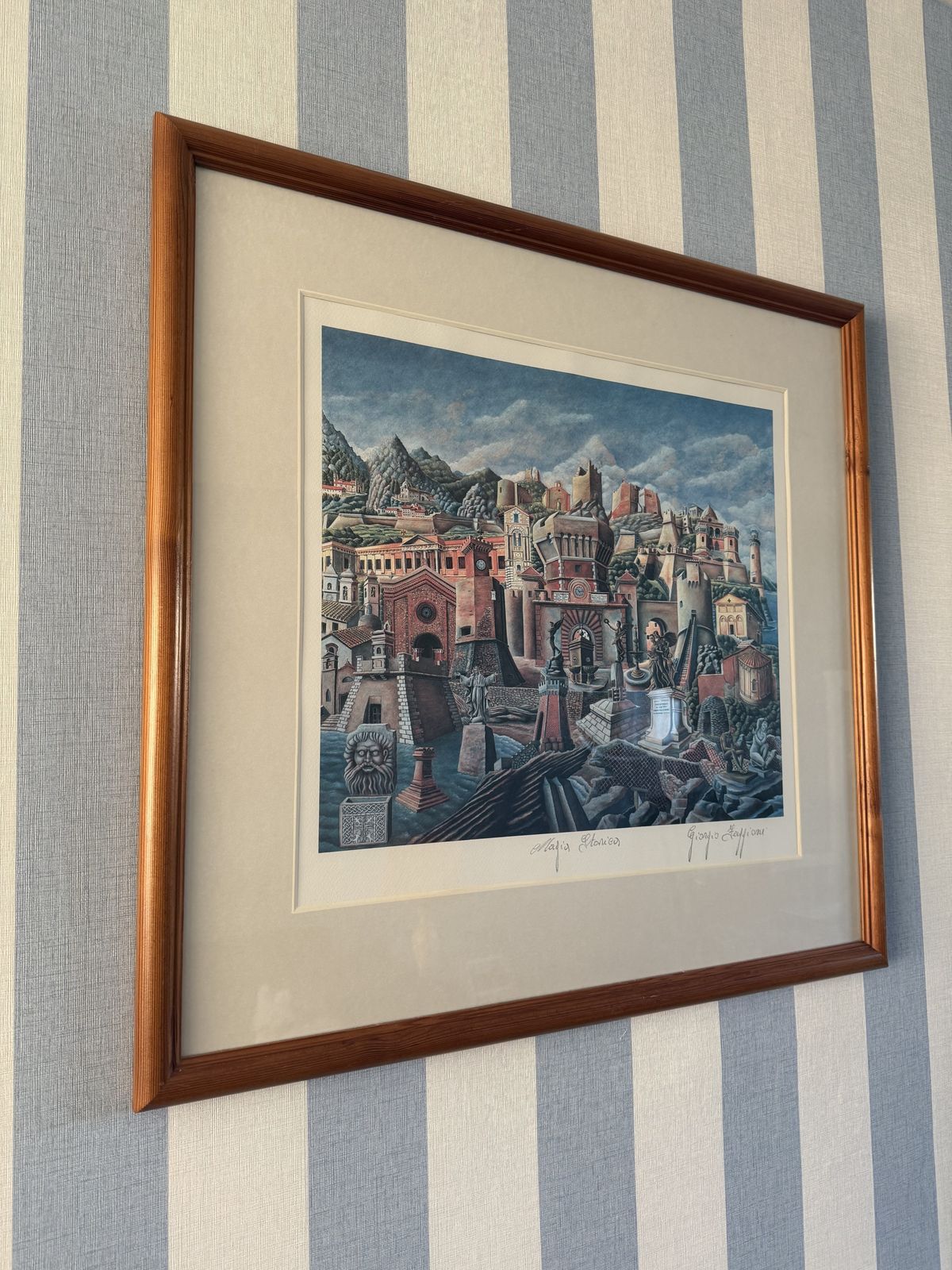 Signed Limited Edition Print – Magia Storica By Giorgio Faggioni photo furniture