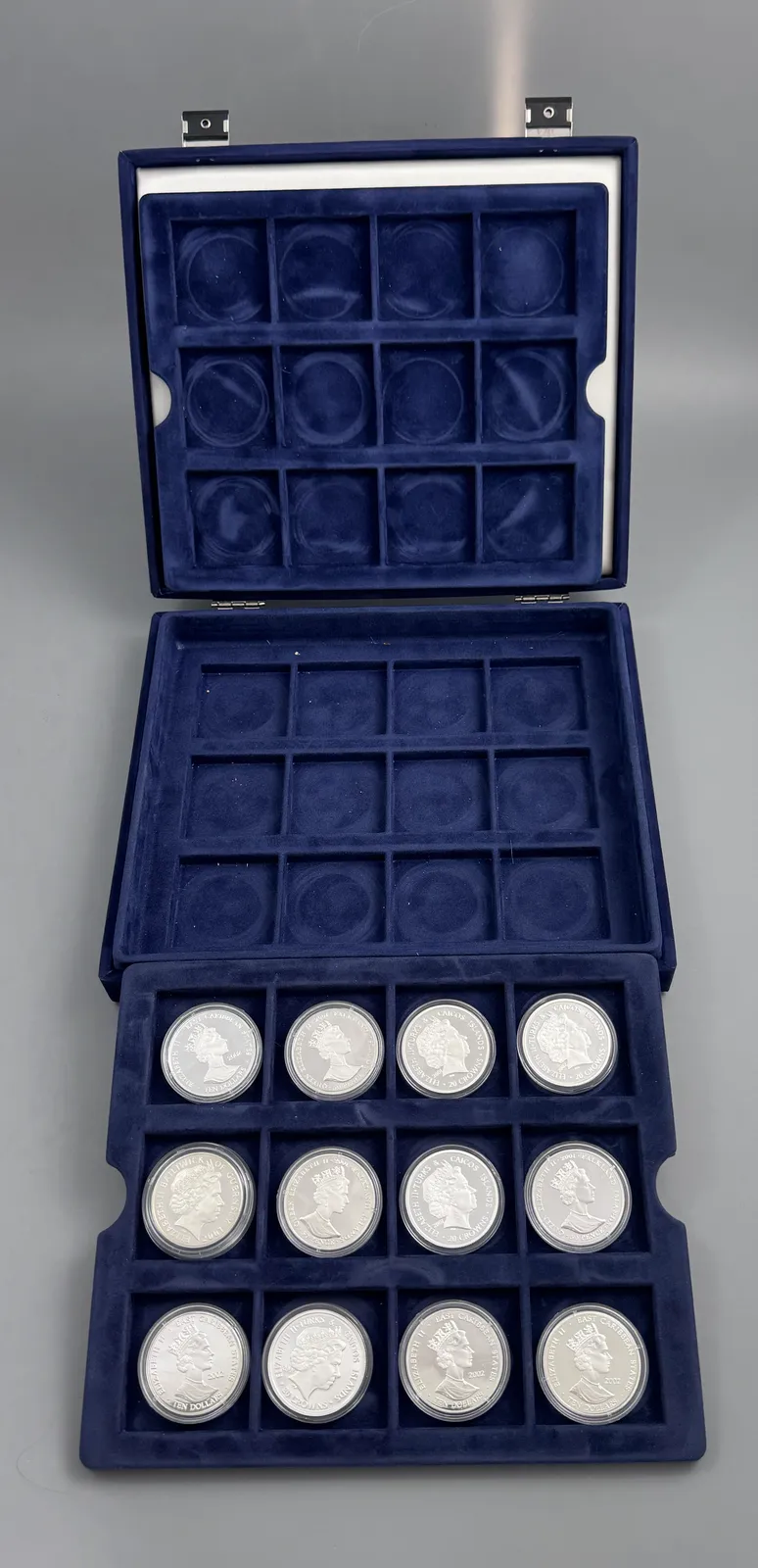 Silver Proof Coin Collection, "Kings And Queens Of Great Britain", Westminster Mint, 12 Coins, Cased With Certificates photo 800.0