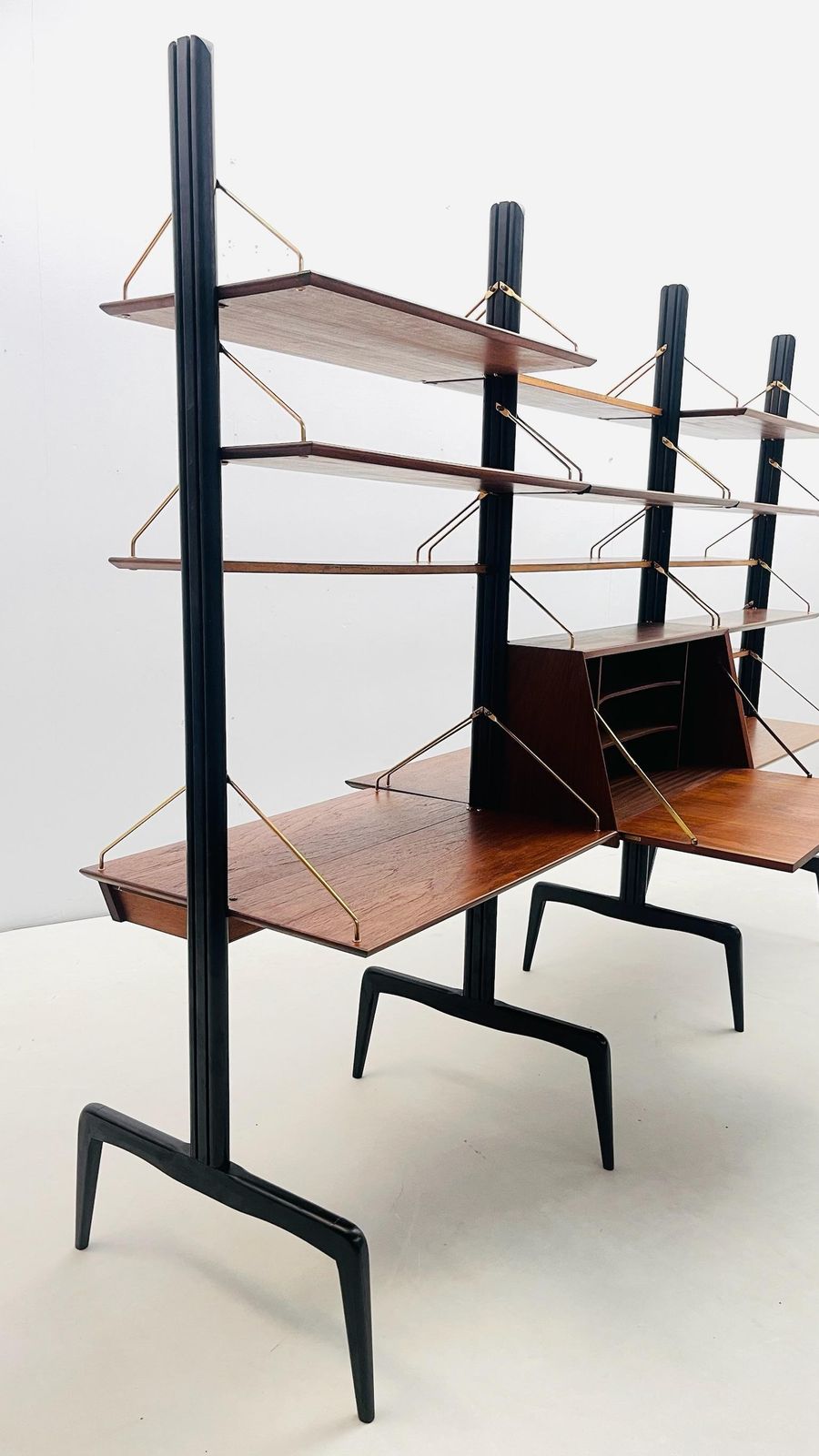 Roomdivider In Teak And Brass By Louis Van Teeffelen photo furniture