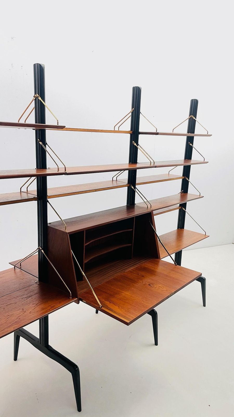 Roomdivider In Teak And Brass By Louis Van Teeffelen photo Home Decor