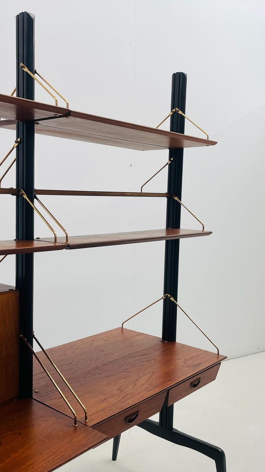photo for sale Roomdivider In Teak And Brass By Louis Van Teeffelen