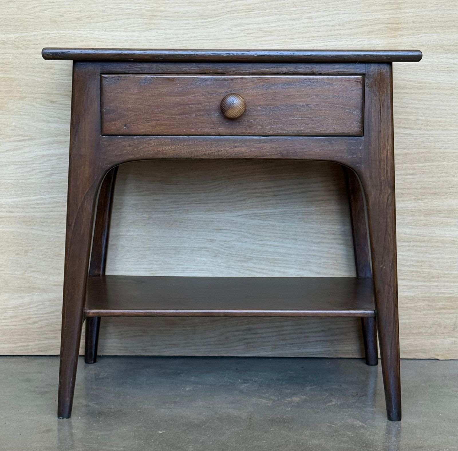 Tables de chevet danoises en teck avec tiroir, design moderne années 1960 photo vinterior