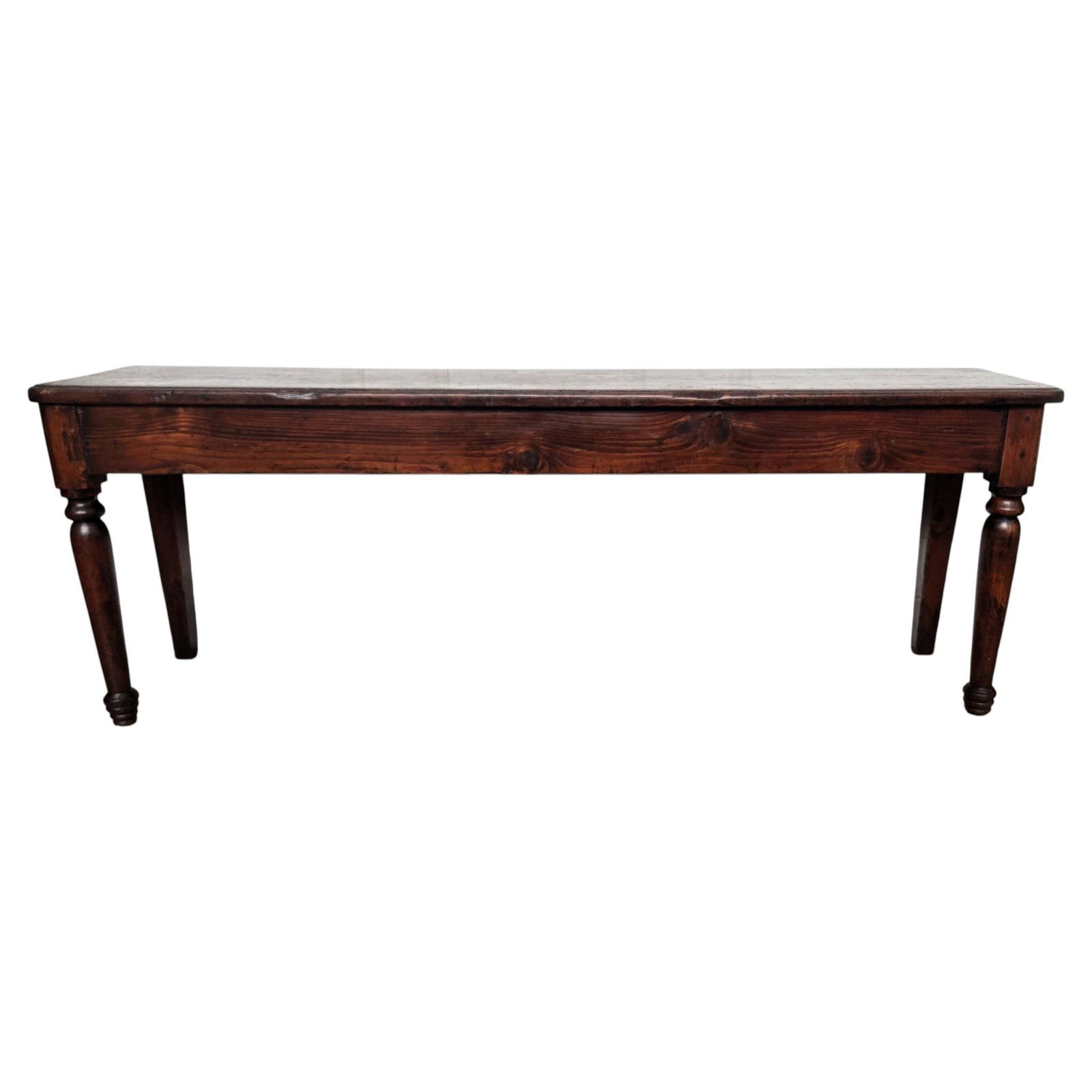 Italian Antique Wooden Bench Side Table