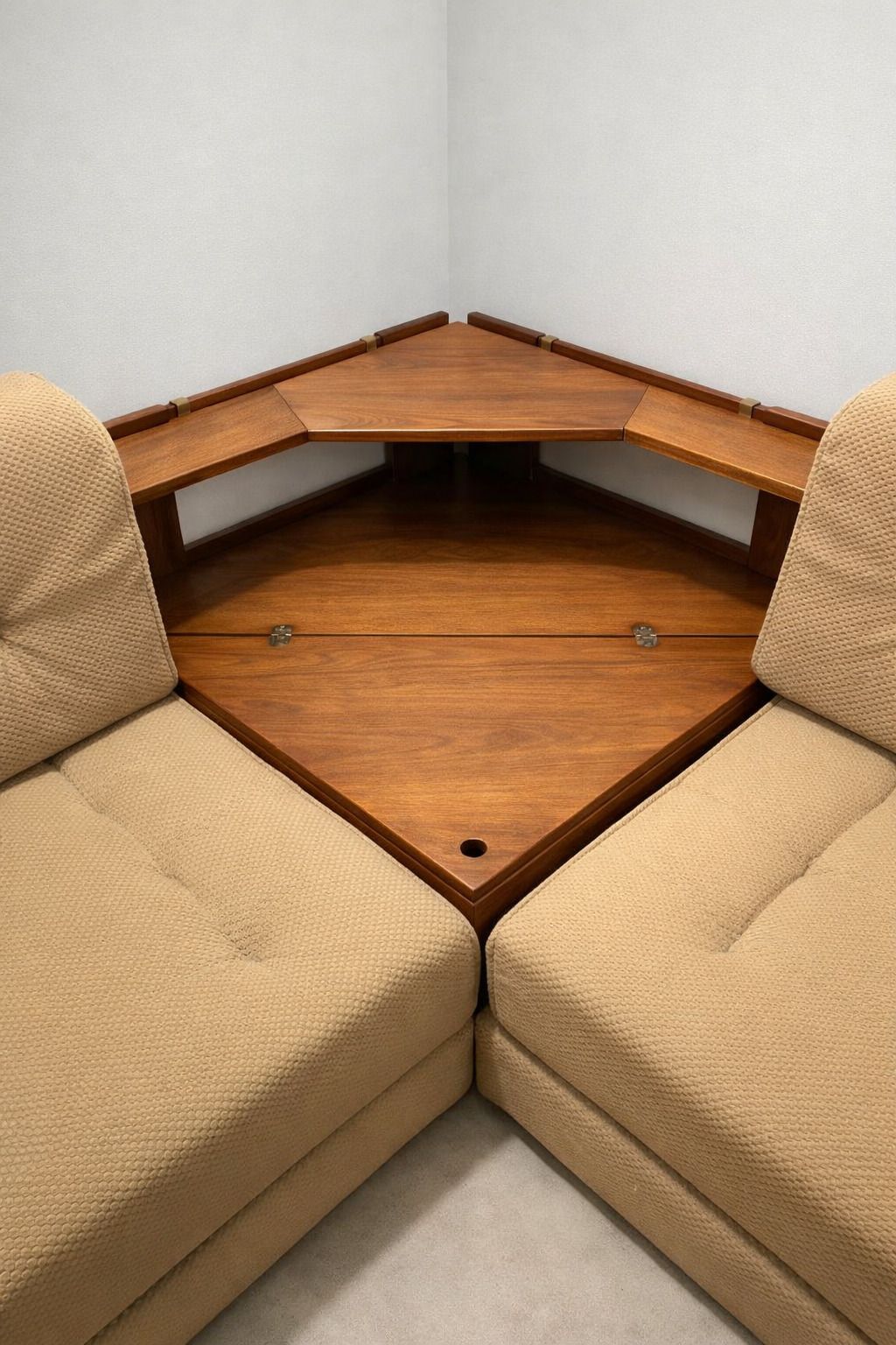 Modulaire Mid Century Hoekbank Van Dřevotvar, Tsjecho Slowakije, Jaren 1960–1970 photo vintage