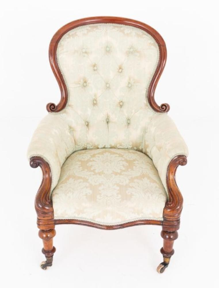 Period Victorian Gentlemans Chair Parlour Seat Antique 1870