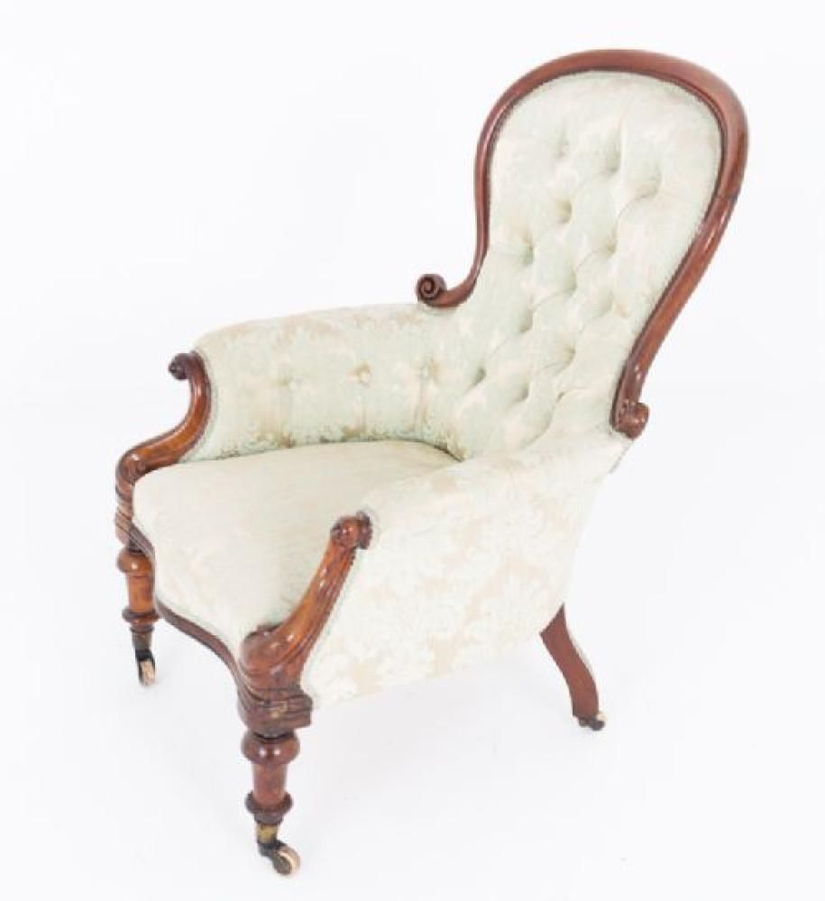 Period Victorian Gentlemans Chair Parlour Seat Antique 1870 photo 1245.0