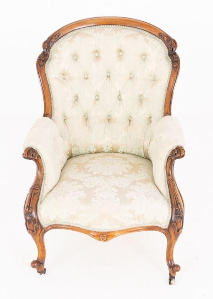 Victorian Parlour Chair Seat 1860 Mahogany Period Antique