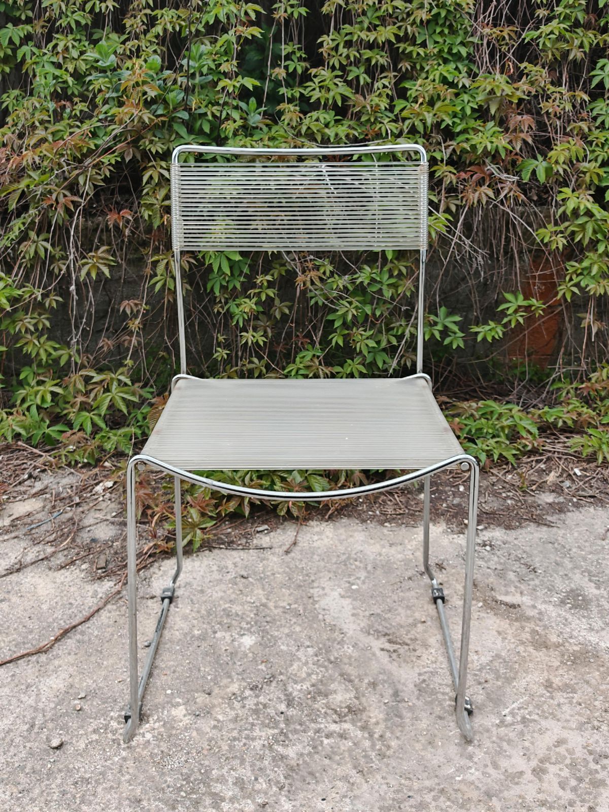 Set Of 6 Spaghetti Dining Chairs By Giandomenico Belotti For Alias, Italy 1979 photo for sale
