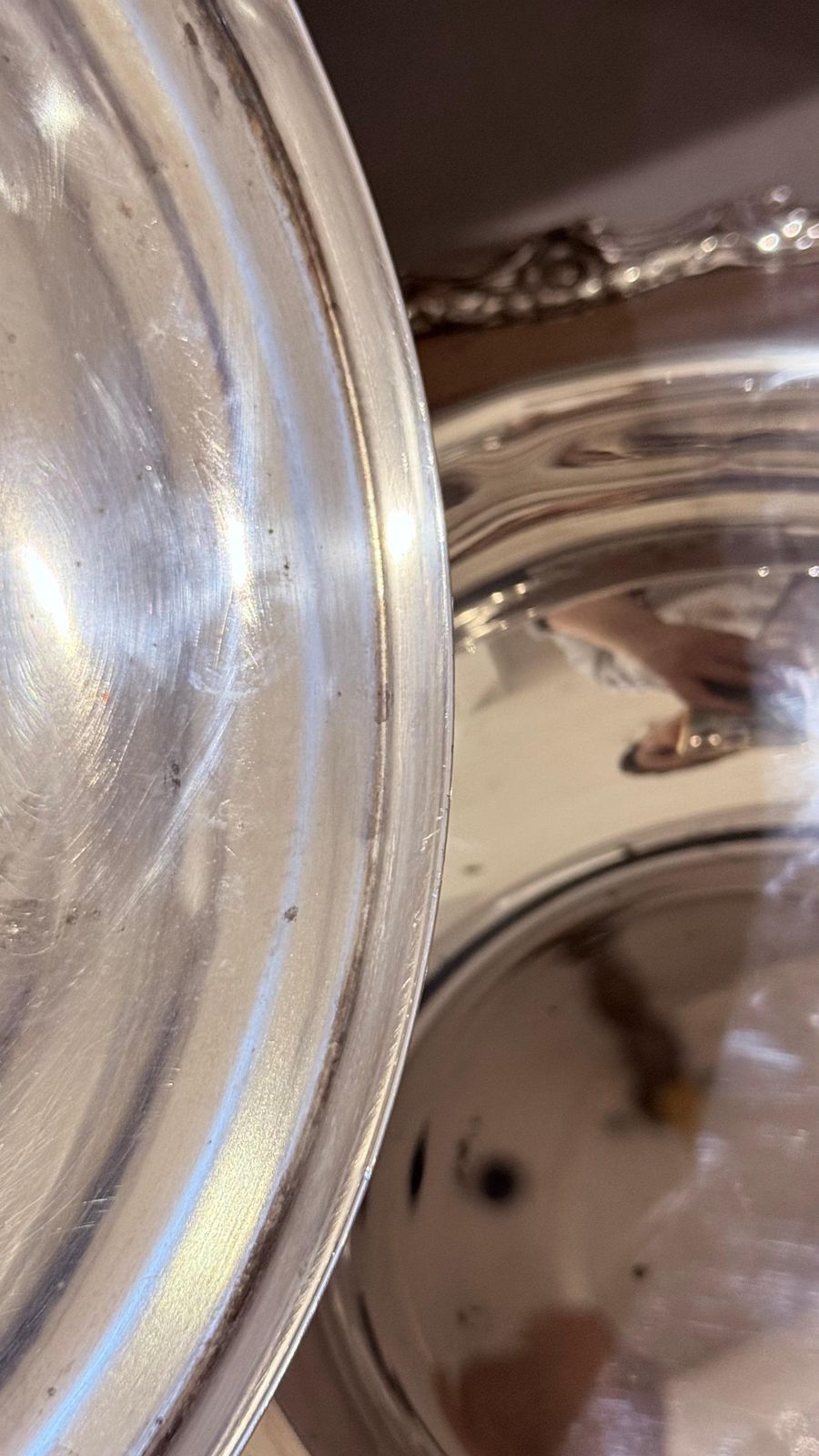 photo for sale Antique Silver Plated Large Silver Serving Dish With Lid Luxury Tableware Ornate