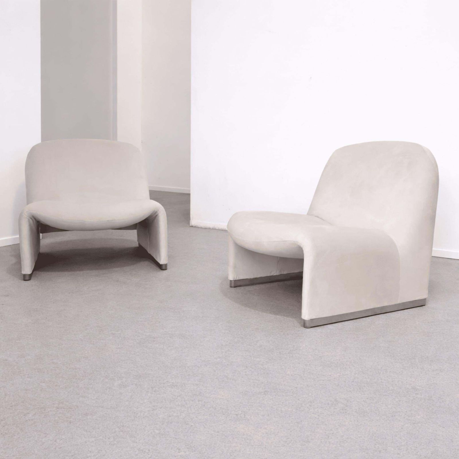 Reupholsted Alky Chairs By Giancarlo Piretti For Anonima Castelli, 1970s photo vintage