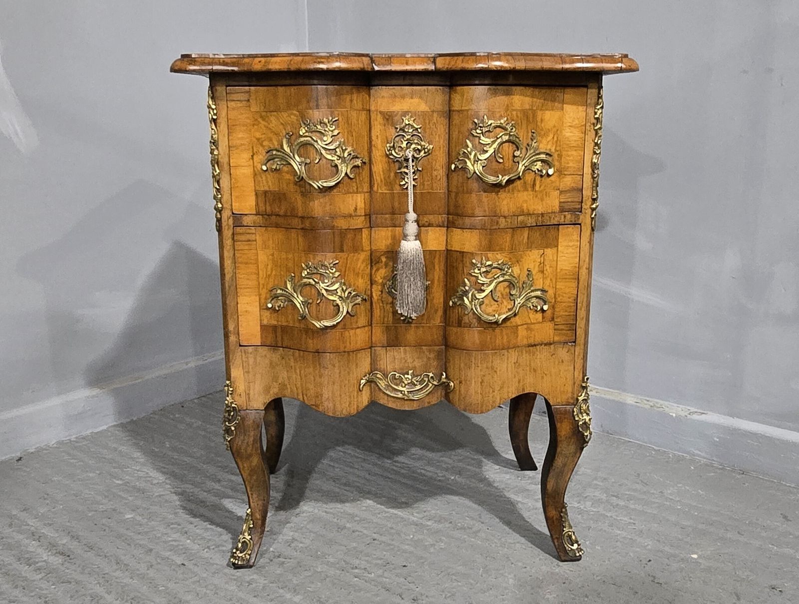 Small Maltese Walnut Commode Chest Of Drawers photo for sale