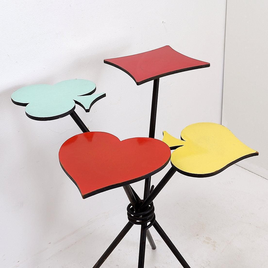 photo vinterior Clubs, Spades, Hearts, Diamonds Plant Holder   Italy 1960s