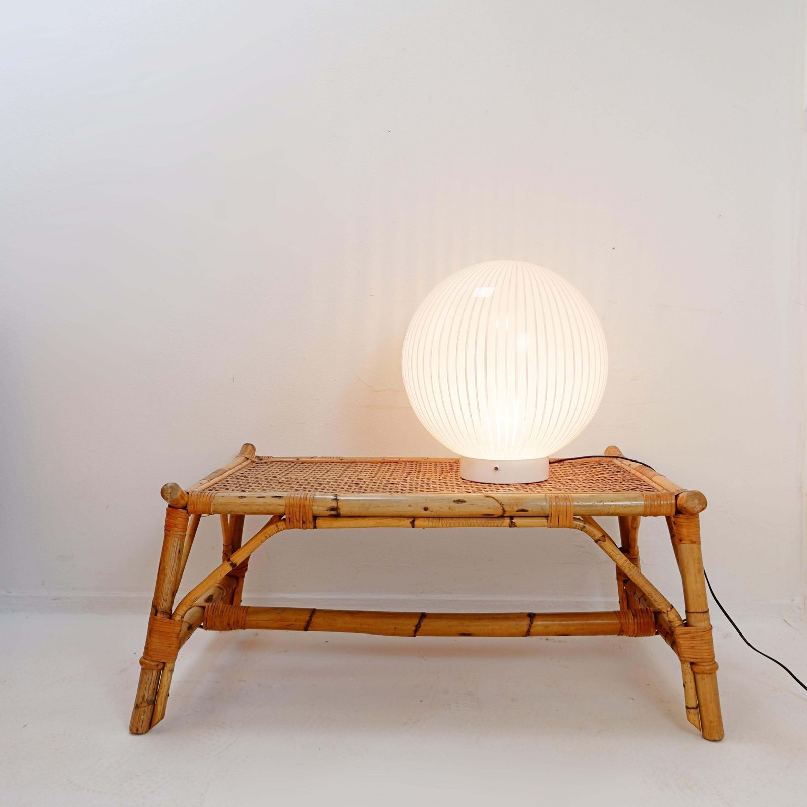 Table Lamp Of The Tessuti Series For Venini, Murano 1960s   ø 40cm photo furniture
