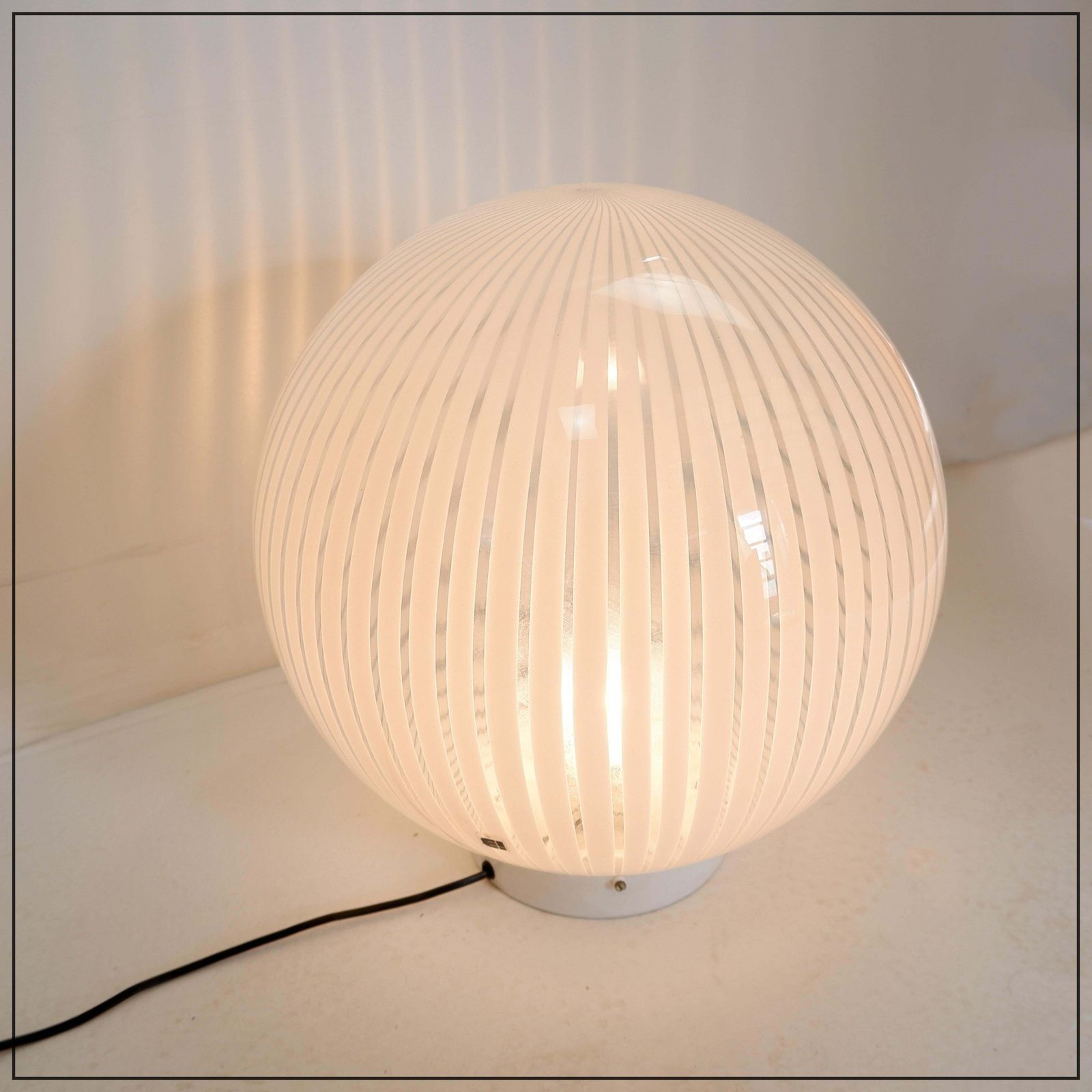 Table Lamp Of The Tessuti Series For Venini, Murano 1960s   ø 40cm photo buy