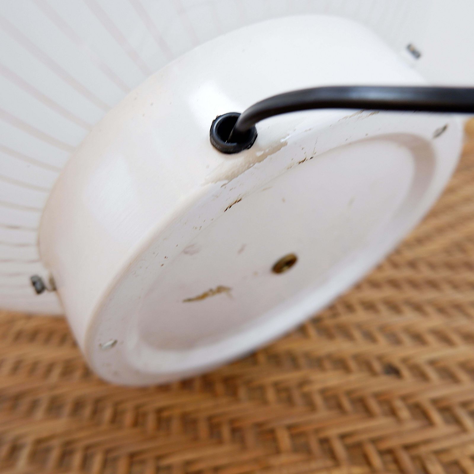 photo for sale Table Lamp Of The Tessuti Series For Venini, Murano 1960s   ø 40cm