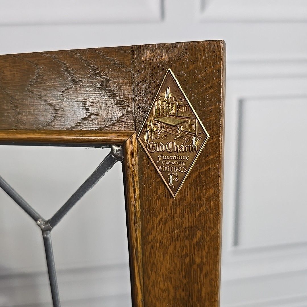 Antique Welsh Dresser Vintage Old Charm Wood Bros Oak Cupboard Drinks Cabinet photo vinterior