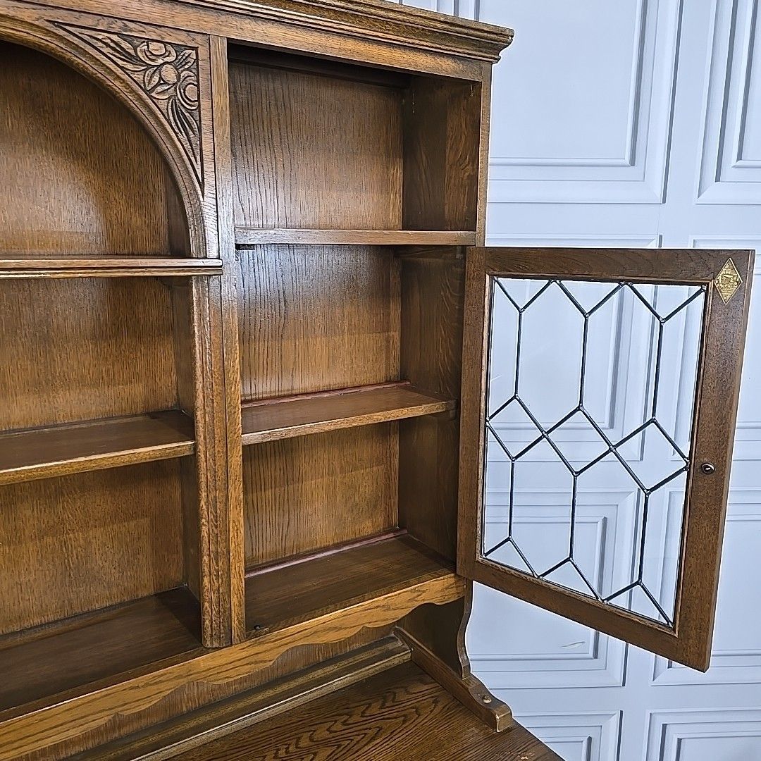 Antique Welsh Dresser Vintage Old Charm Wood Bros Oak Cupboard Drinks Cabinet photo buy