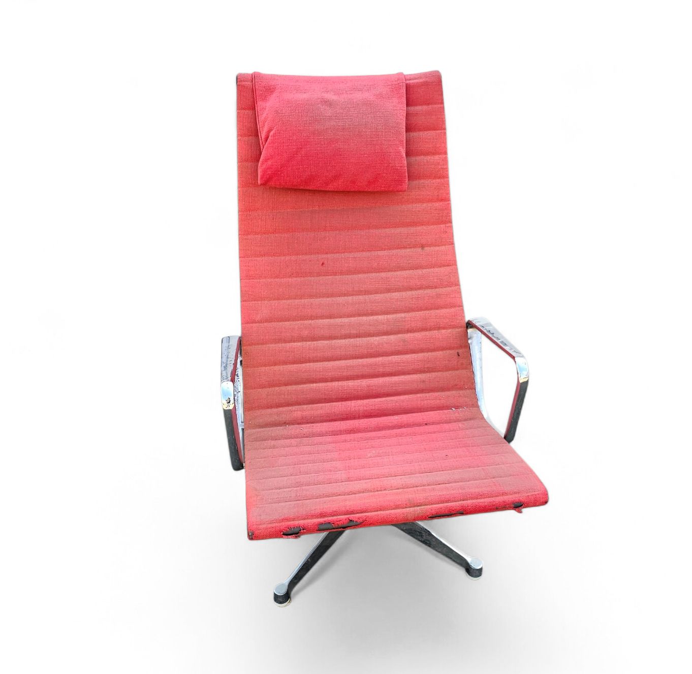 Furniture 2 X Early Edition Ea 124 Aluminum Swivel Armchair By Charles & Ray Eames Herman Miller / Tilt Mechanism photo