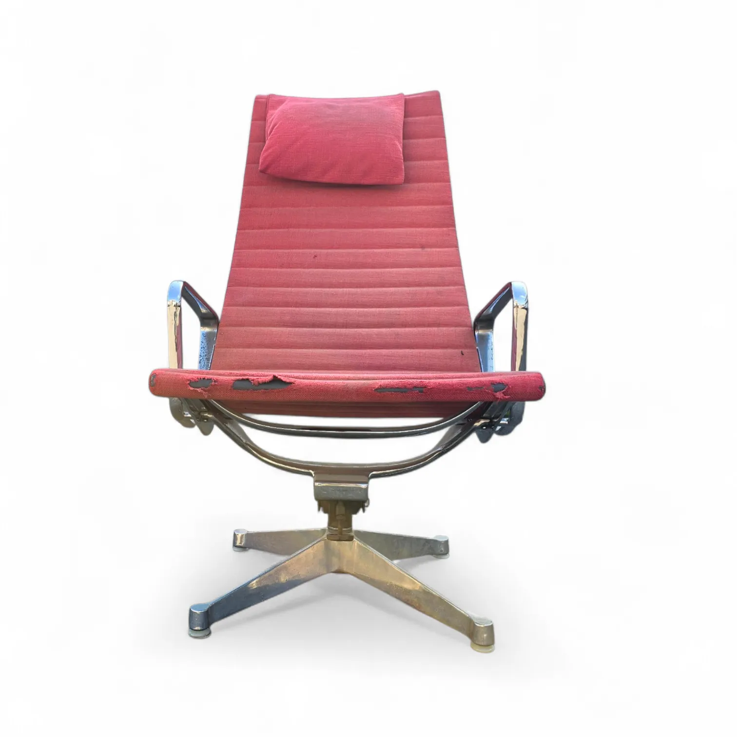 1275.0 2 X Early Edition Ea 124 Aluminum Swivel Armchair By Charles & Ray Eames Herman Miller / Tilt Mechanism photo