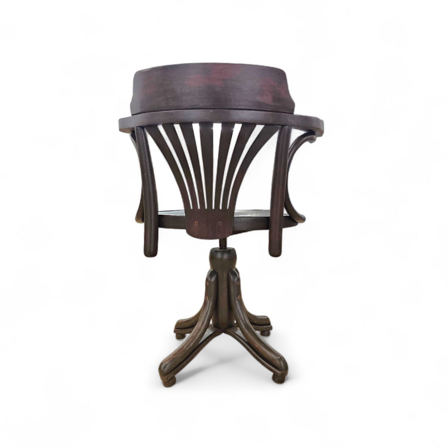 744.0 Viennese Secessionist / Art Nouveau Style Bentwood Swivel Desk Chair Width 60 Depth 55 Height 82 Seat Height 48 Cm photo